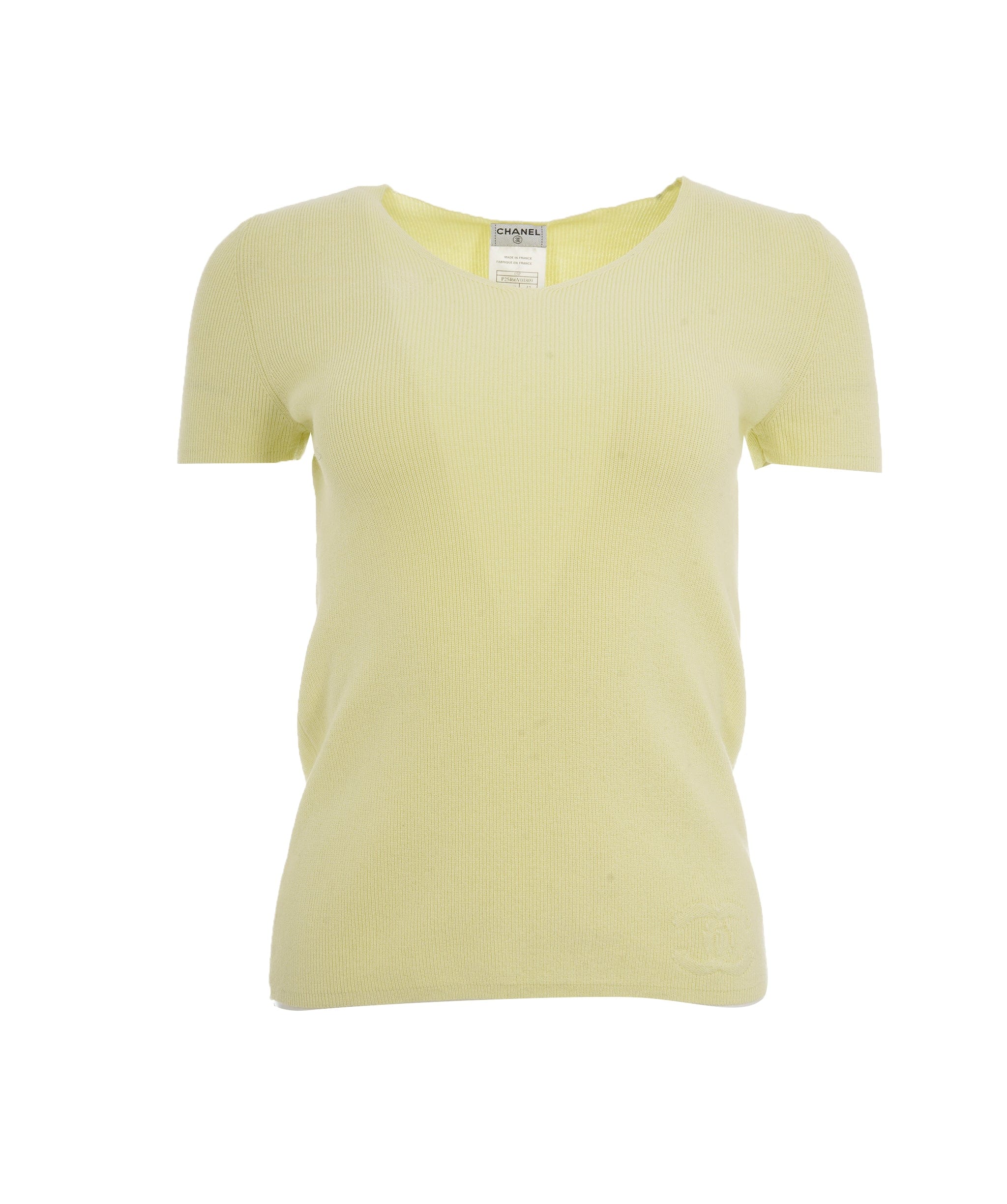 Chanel Chanel Yellow CC Sweater ALL0590