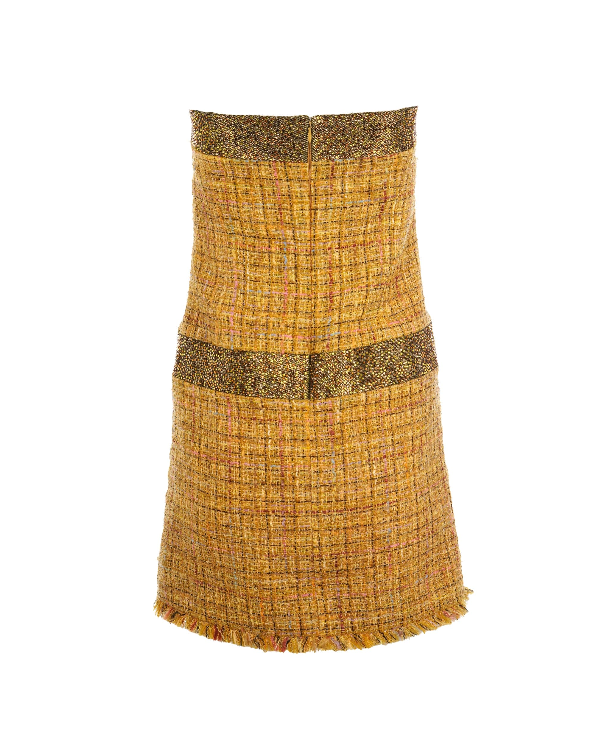 Chanel Chanel Yellow Tweed Detailed Dress with Blazer ALC1691