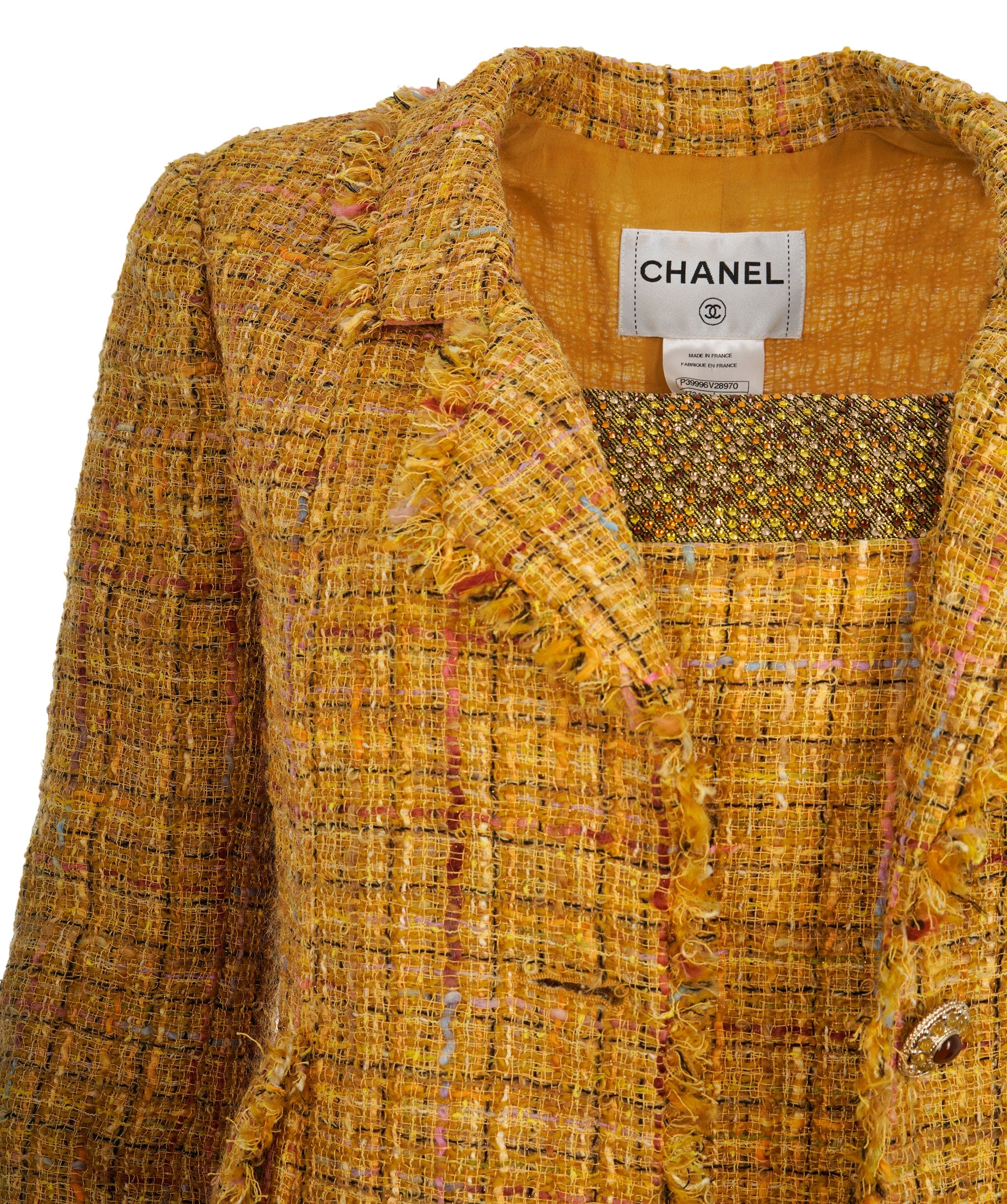 Chanel Chanel Yellow Tweed Detailed Dress with Blazer ALC1691