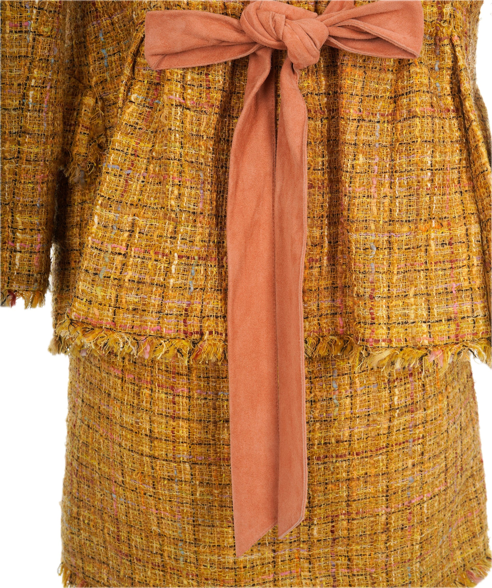 Chanel Chanel Yellow Tweed Detailed Dress with Blazer ALC1691