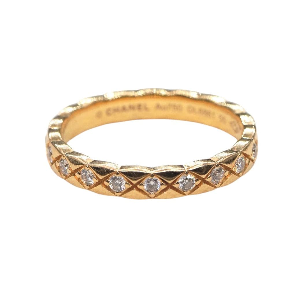 Chanel Chanel Coco Crush Gold Ring #55 with Diamonds