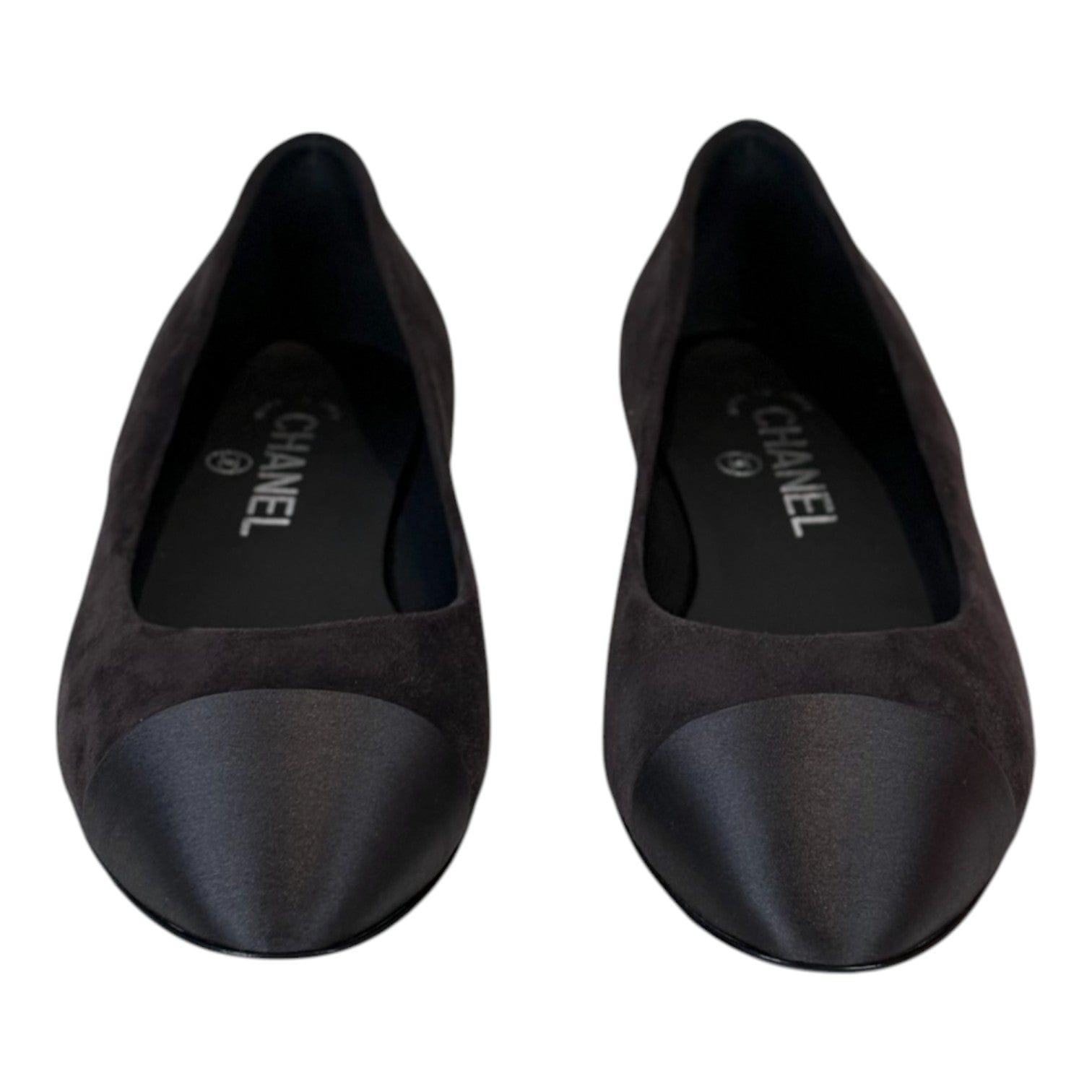 Chanel Chanel Ballet Flat Shoes Suede Black #37C