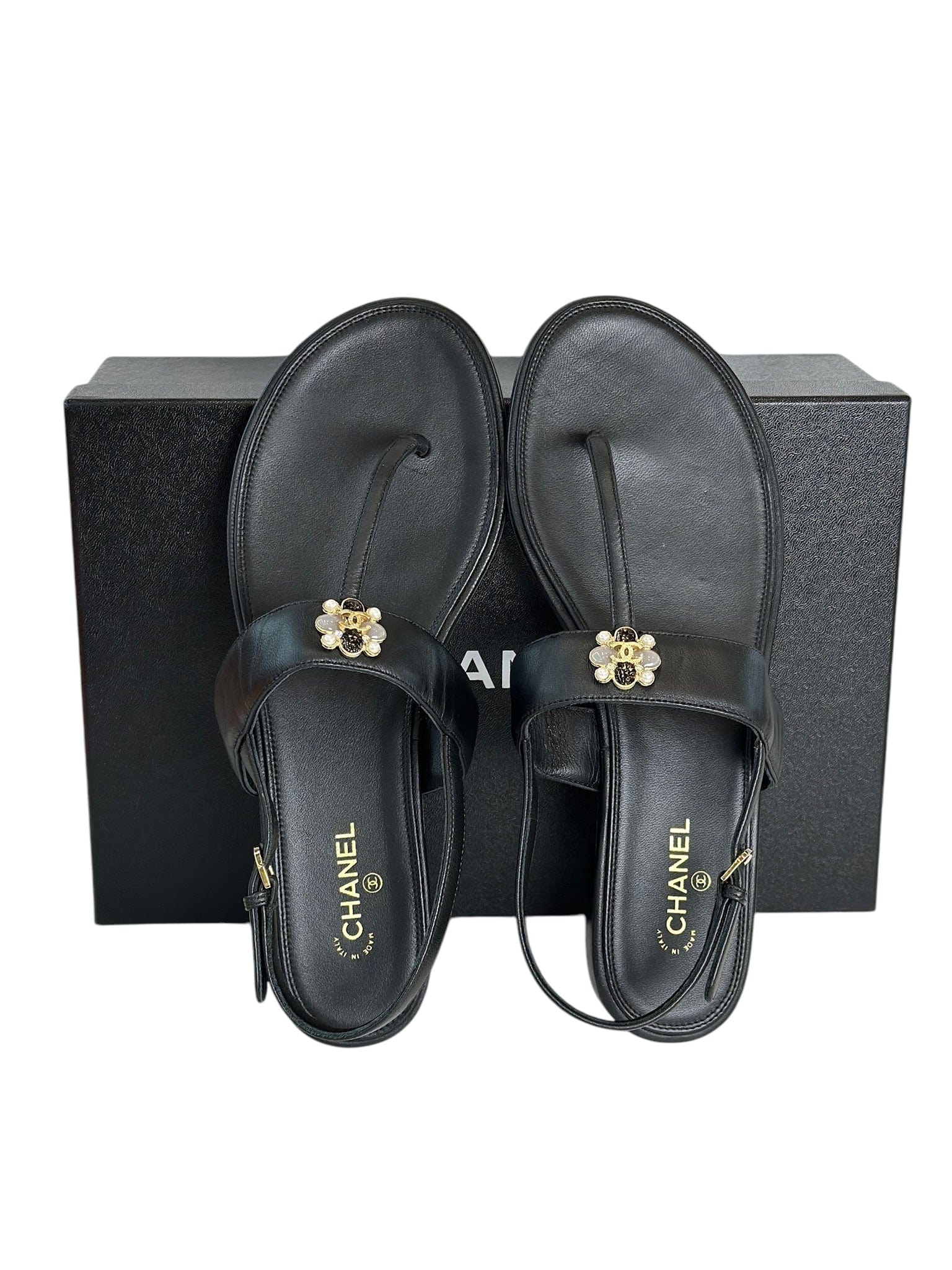 Chanel Chanel Shoes Sandal Black - Size 40