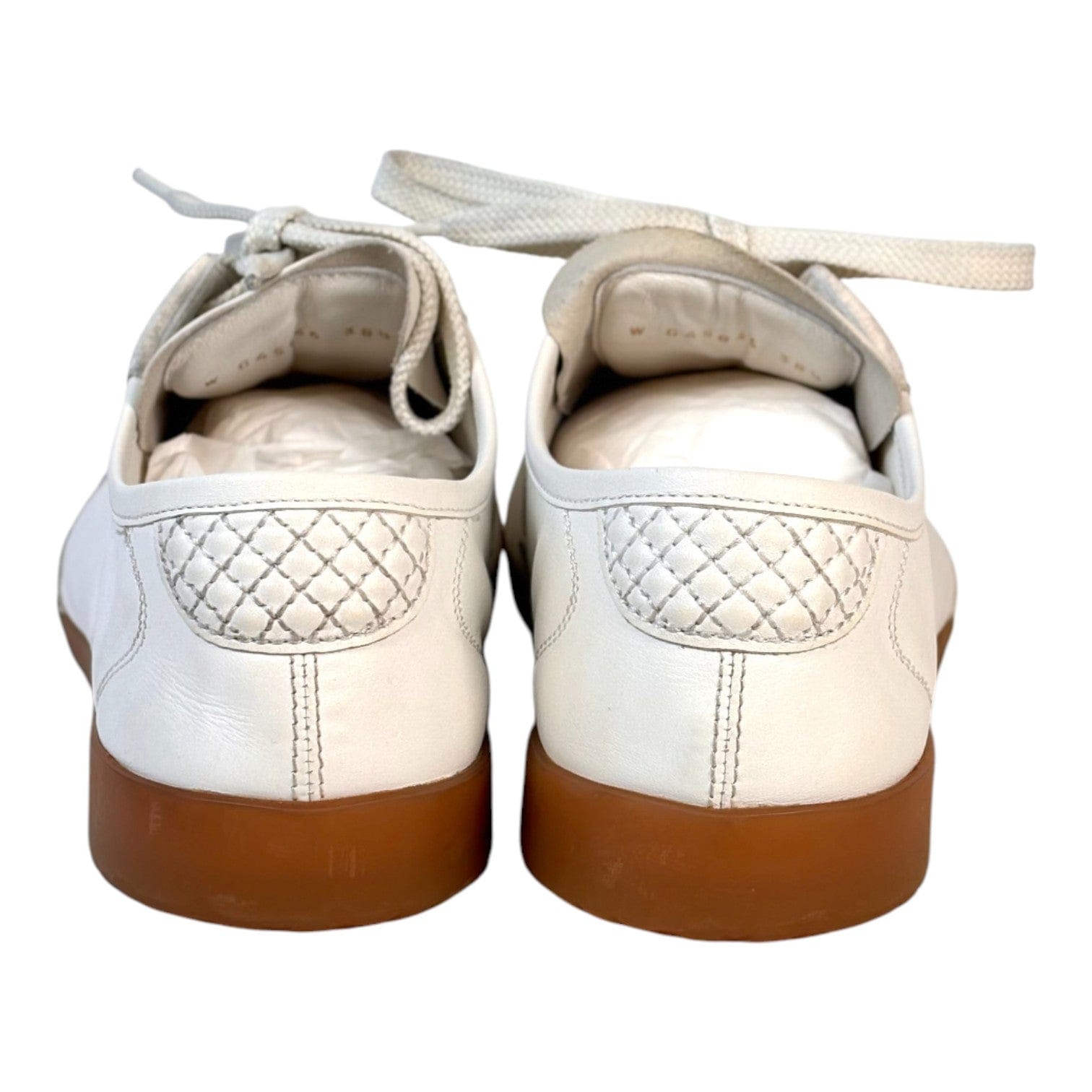 Chanel Chanel White Leather Trainers #38.5