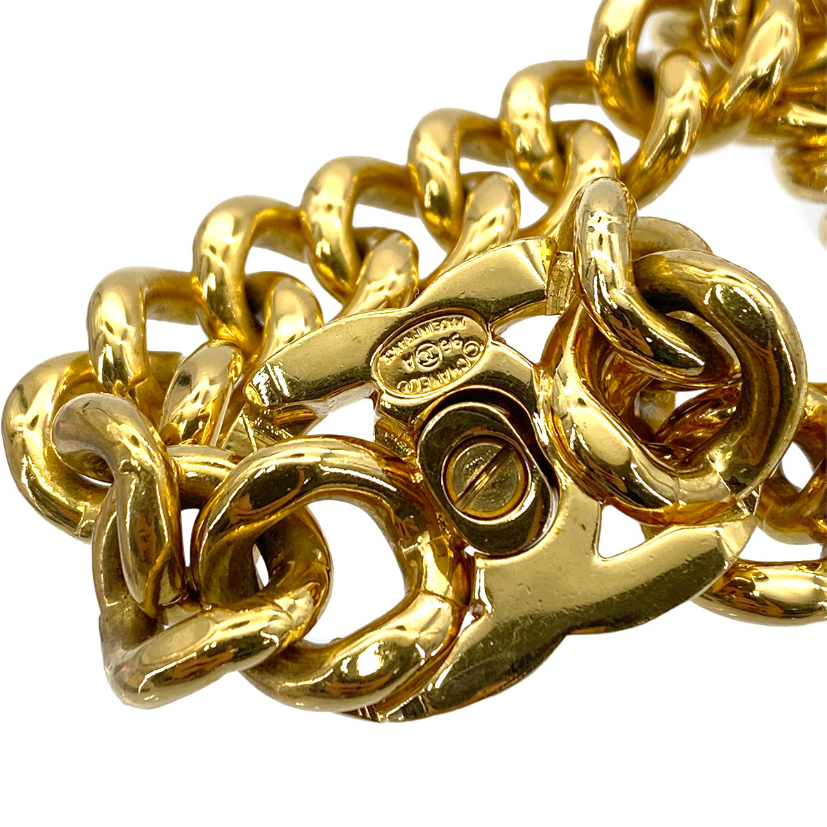 Chanel CHANEL VINTAGE NECKLACE COCOMARK TURN LOCK ACCESSORY 96A 90265597