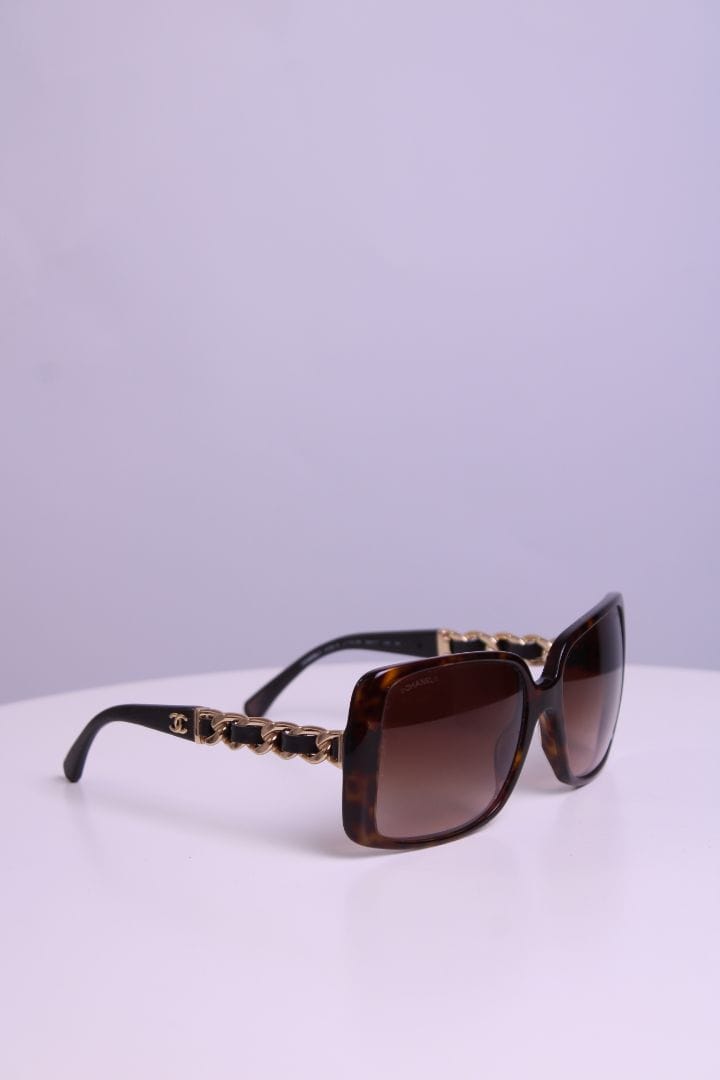 Chanel Chanel Chain Sunglasses Brown