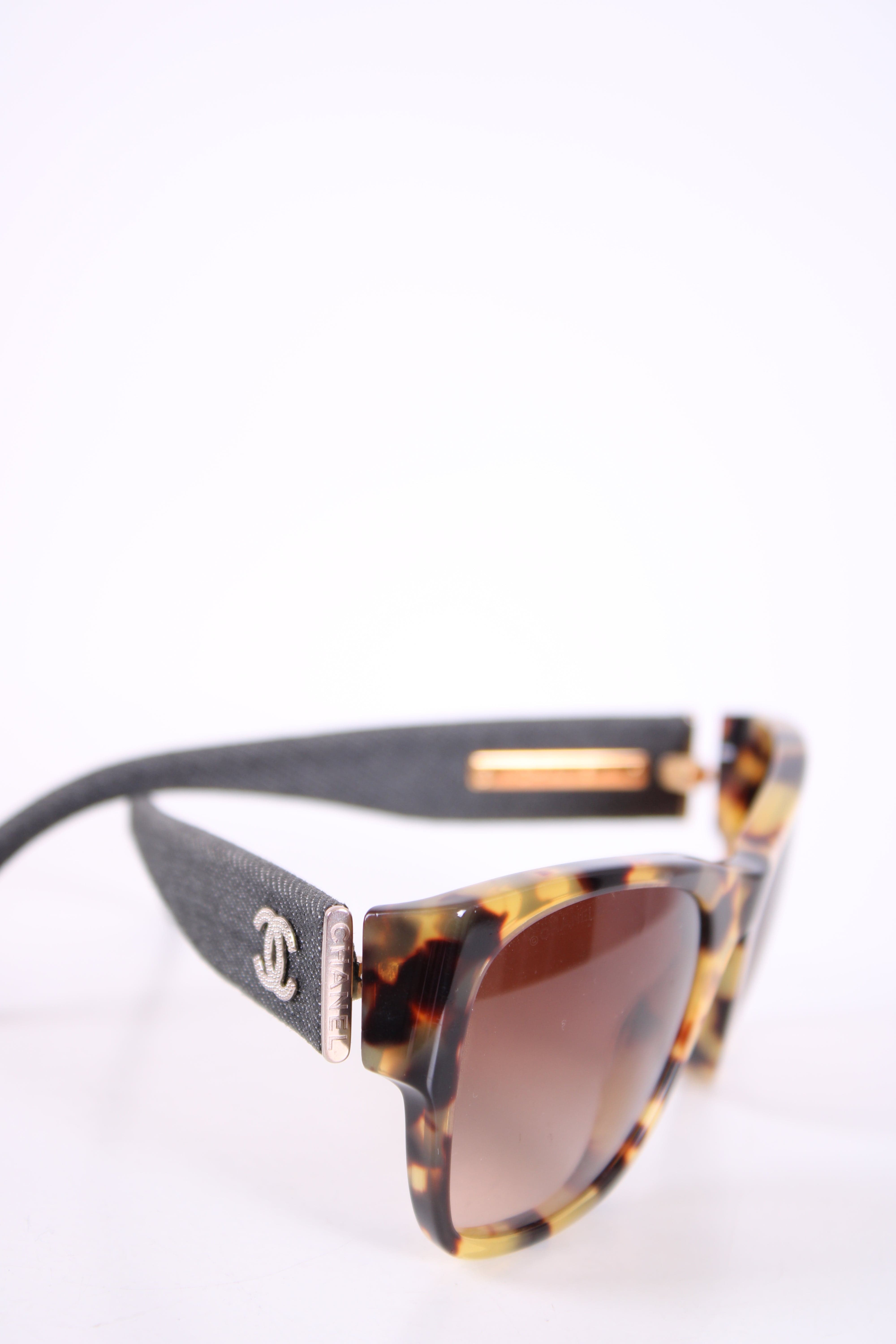 Chanel Chanel Denim Arm Sunglasses Tortoiseshell
