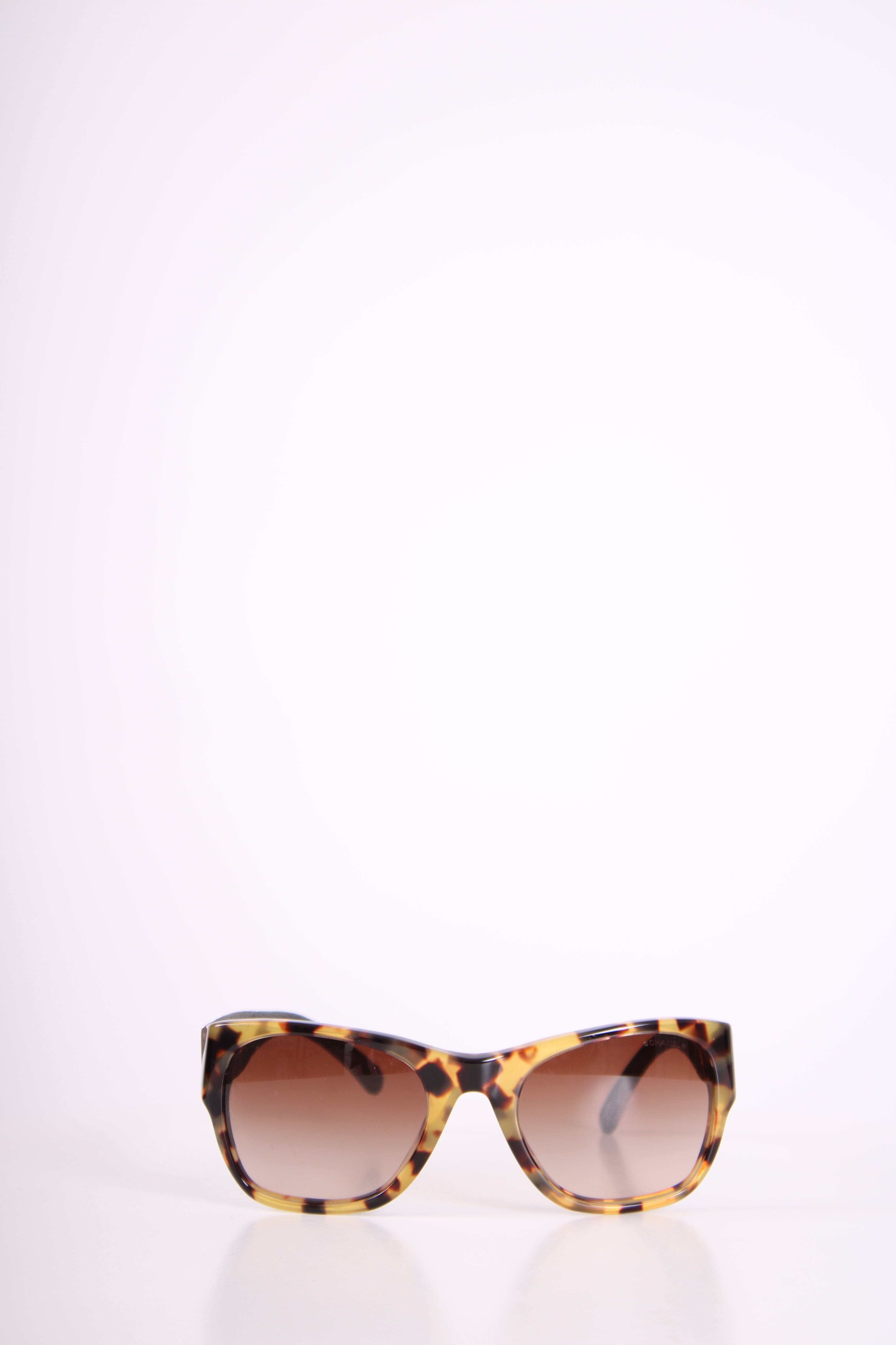 Chanel Chanel Denim Arm Sunglasses Tortoiseshell