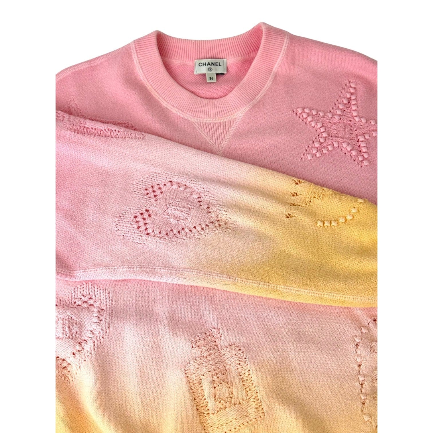 Chanel Chanel 23A Pink Cotton Pullover #36