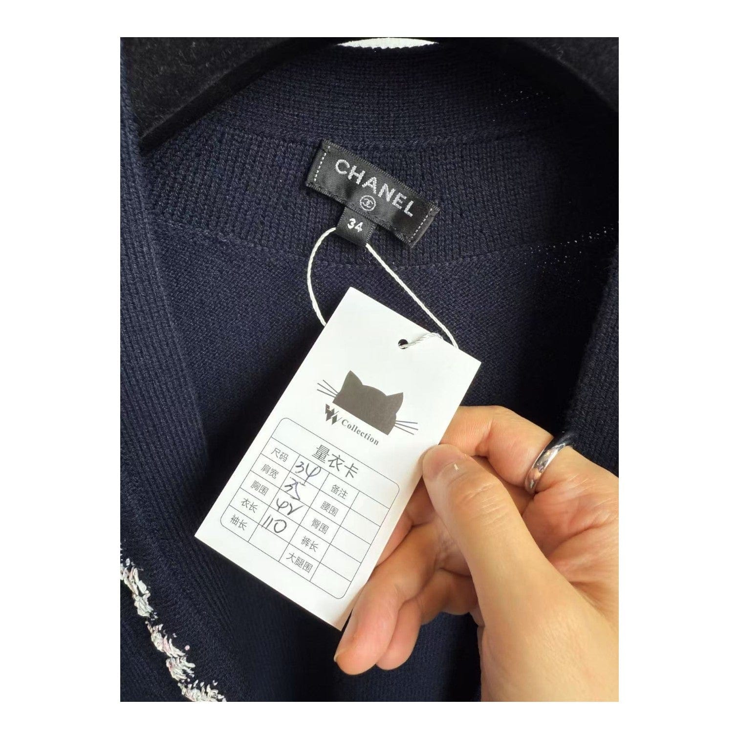 Chanel Chanel Blue Long Cashmere Cardigan #34