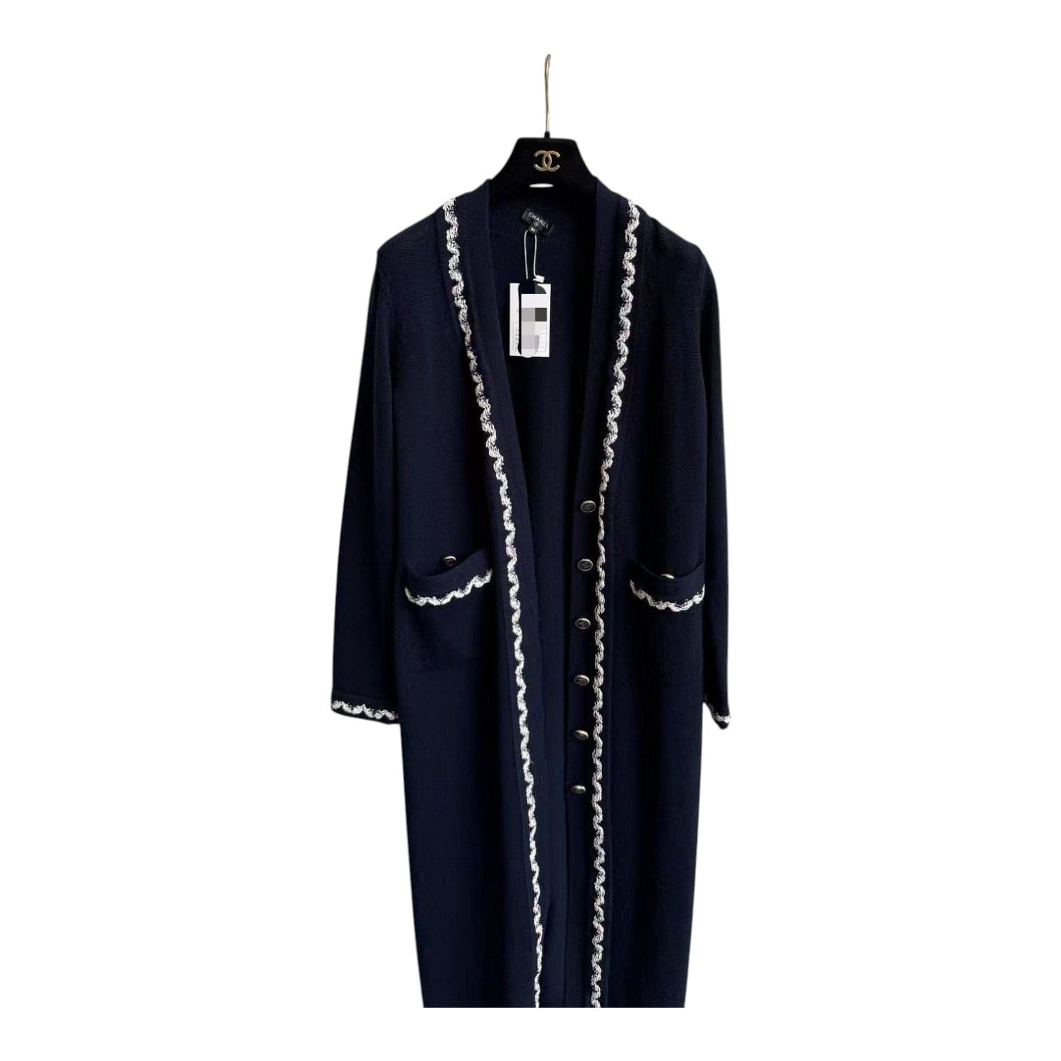 Chanel Chanel Blue Long Cashmere Cardigan #34