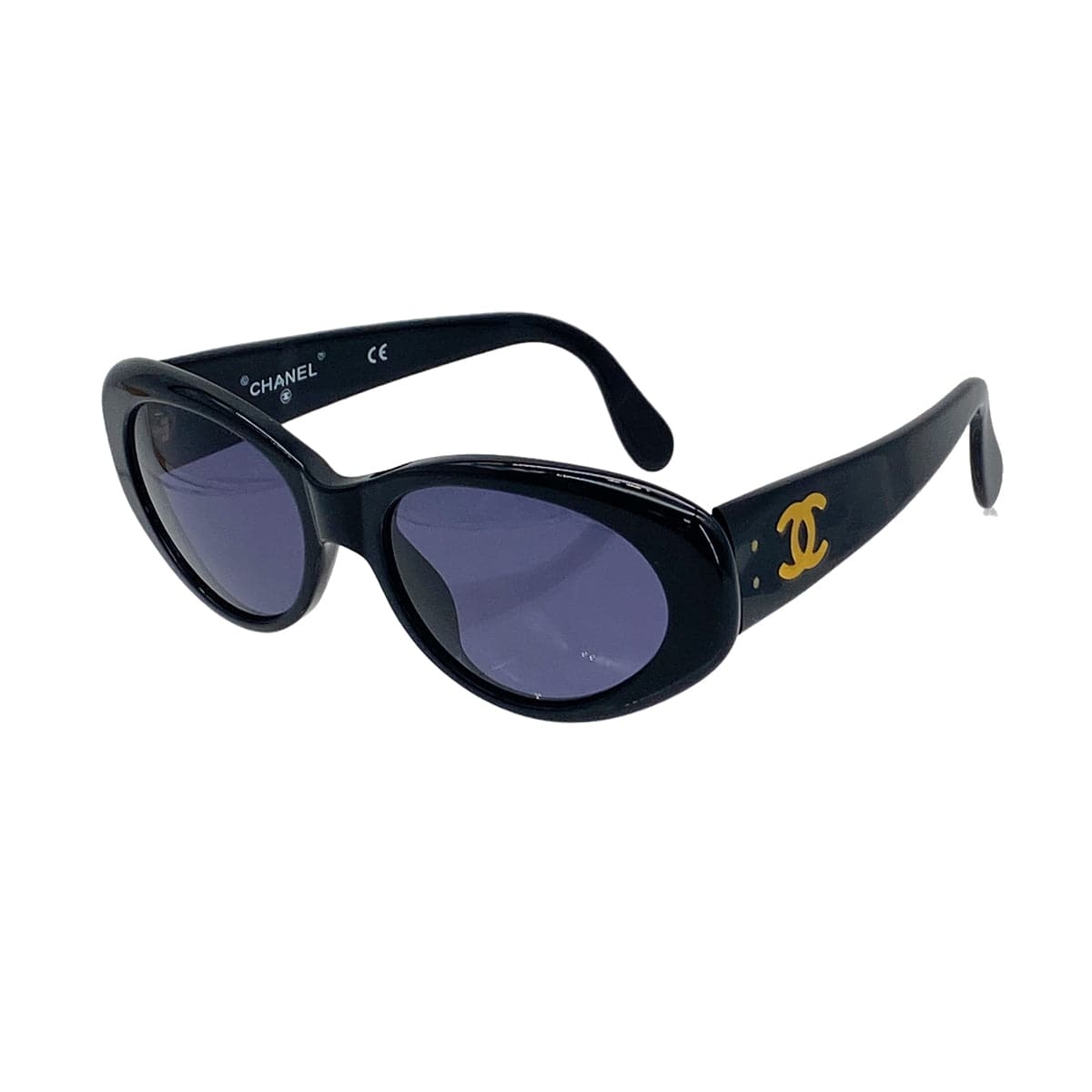 CHANEL VINTAGE CHANEL COCOMARK SUNGLASSES BLACK EYEWEAR 90325788