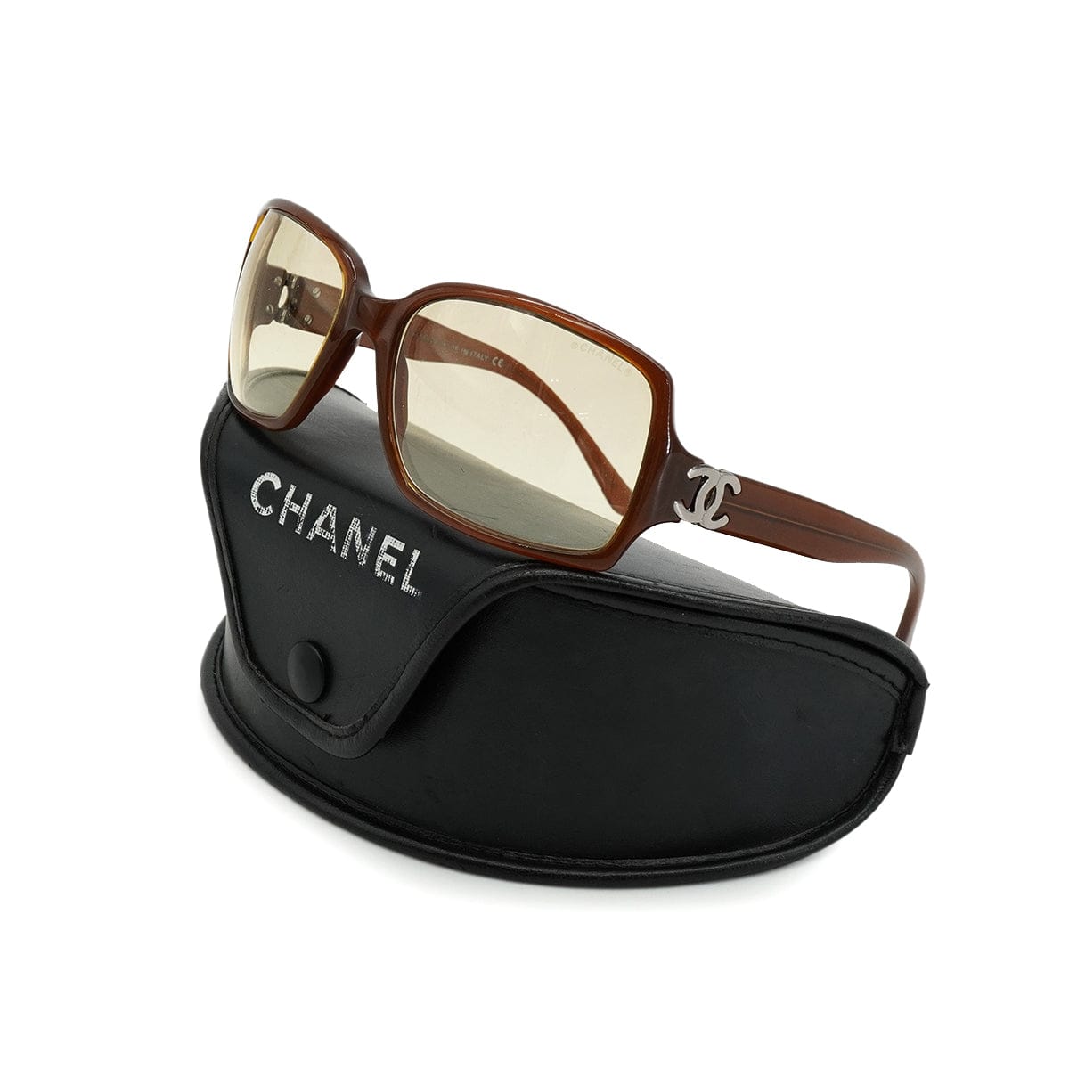 CHANEL VINTAGE CHANEL COCOMARK SUNGLASSES BROWN EYEWEAR 90326598