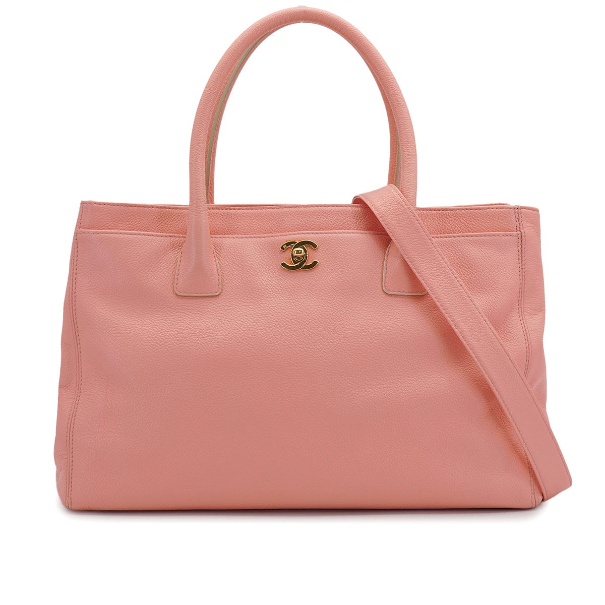 CHANEL VINTAGE CHANEL NEO EXECUTIVE TOTE SHOULDER BAG PINK LEATHER GOLD HARDWARE 90325794