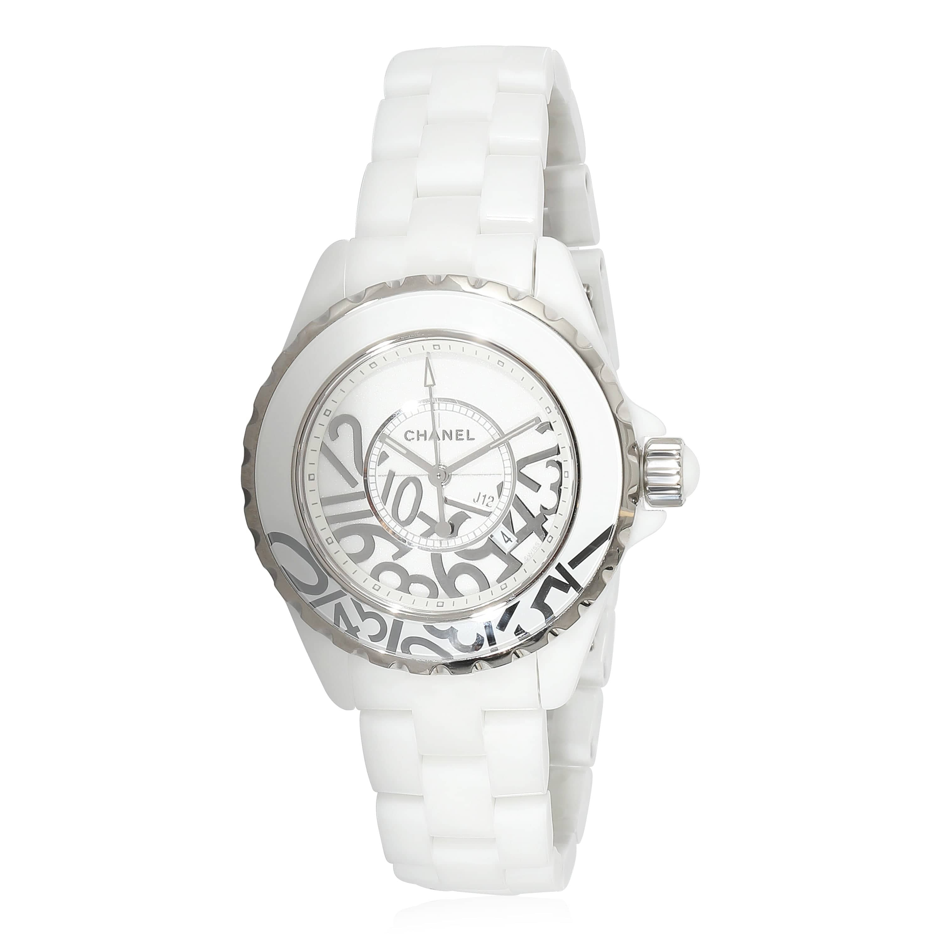 Chanel Chanel J-12 "Graffiti" H5239 Women's Watch in  Ceramic