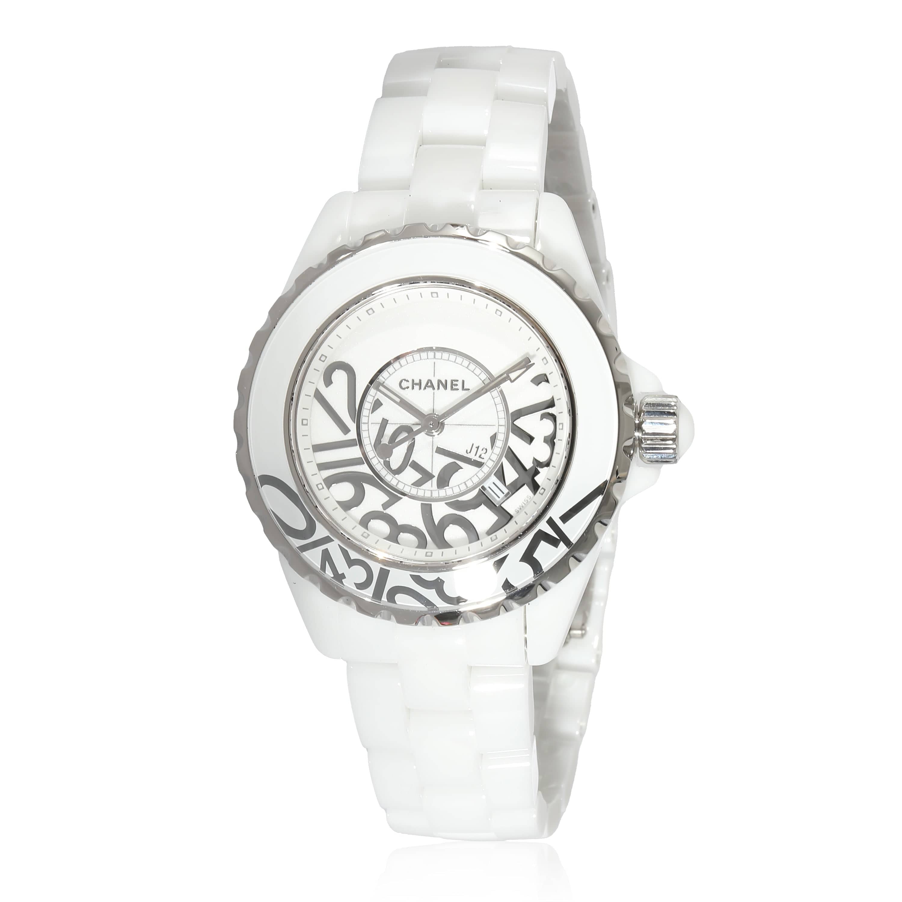 Chanel J-12 Grafitti H5239 Women's Watch in  Ceramic