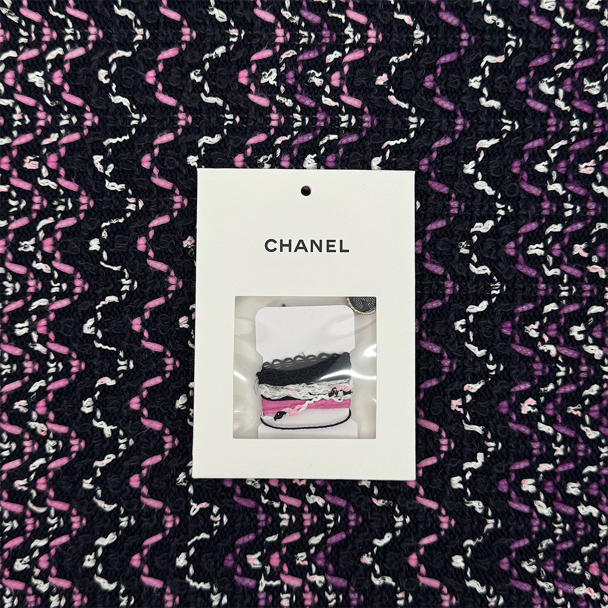 CHANEL COCO BUTTON CARDIGAN MULTICOLOR COTTON 46 P70 RTW 90311815