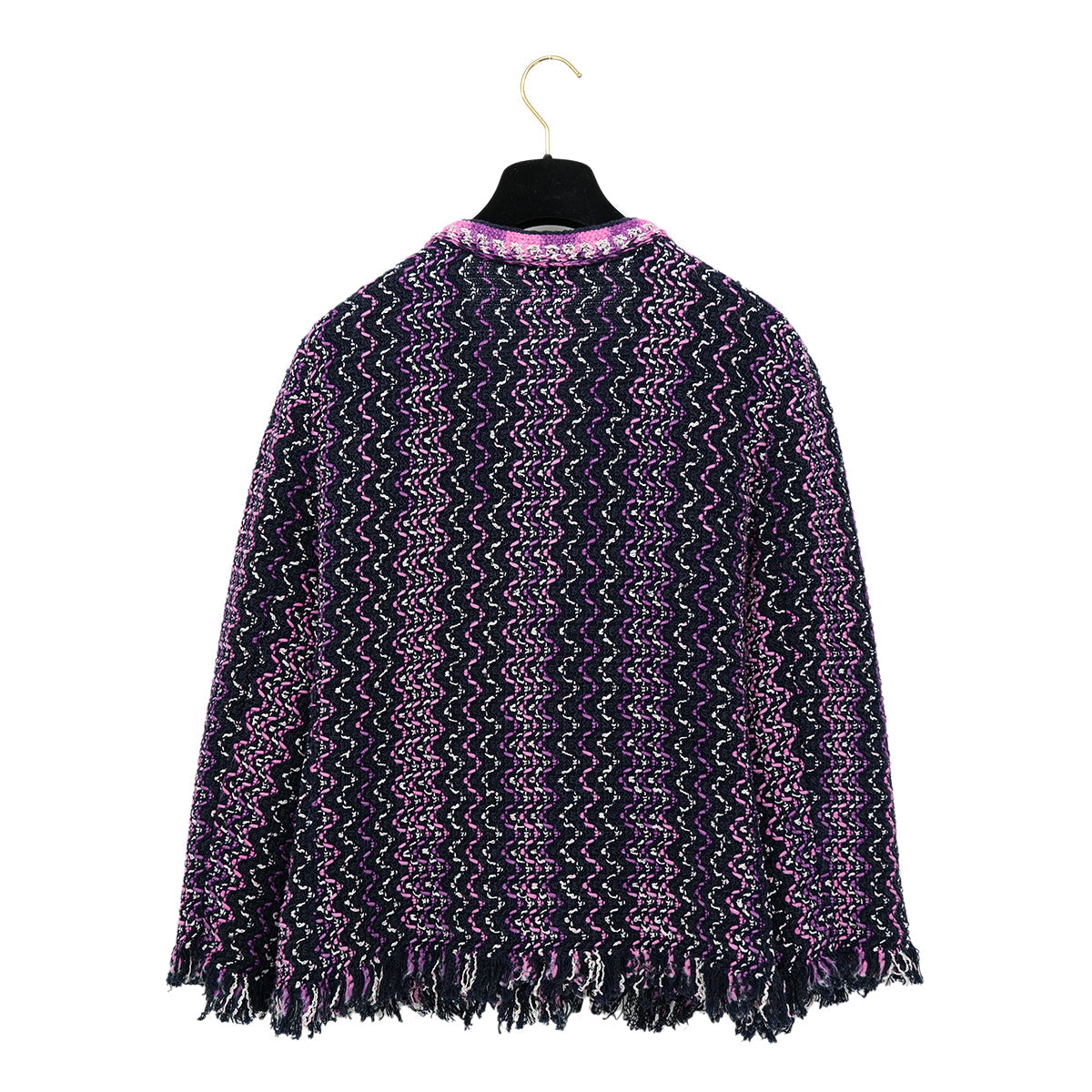 CHANEL COCO BUTTON CARDIGAN MULTICOLOR COTTON 46 P70 RTW 90311815