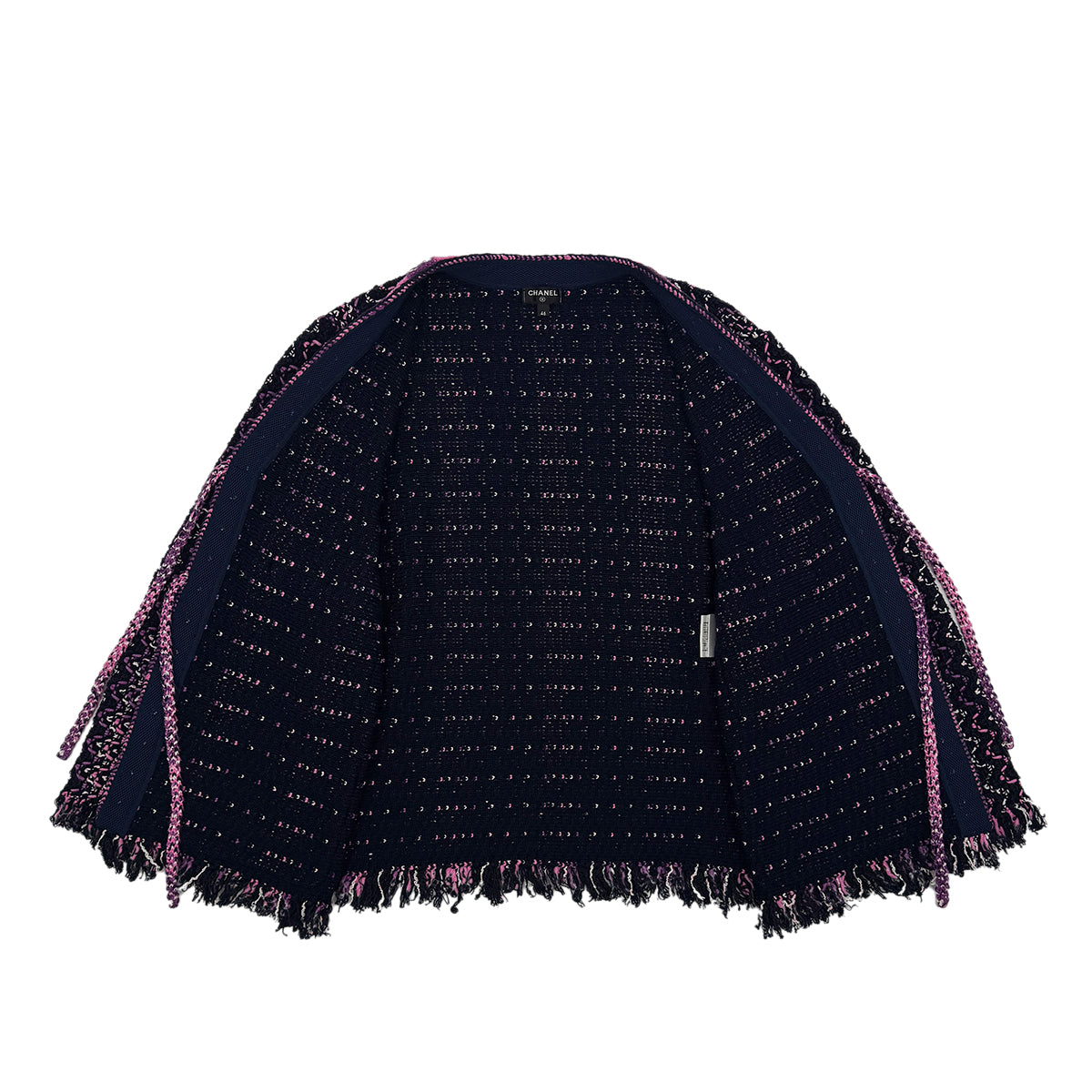 CHANEL COCO BUTTON CARDIGAN MULTICOLOR COTTON 46 P70 RTW 90311815
