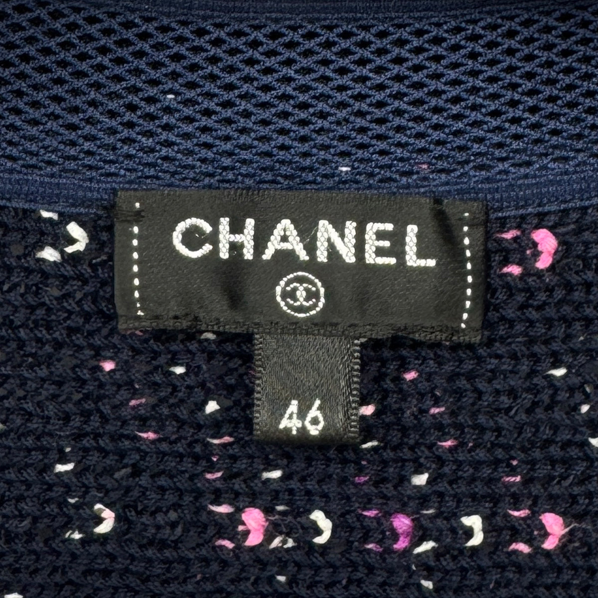 CHANEL COCO BUTTON CARDIGAN MULTICOLOR COTTON 46 P70 RTW 90311815