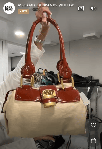 Chloe Chloe Paddington Tote Large Canvas×Enamel Brown×Natural B021937SDZ