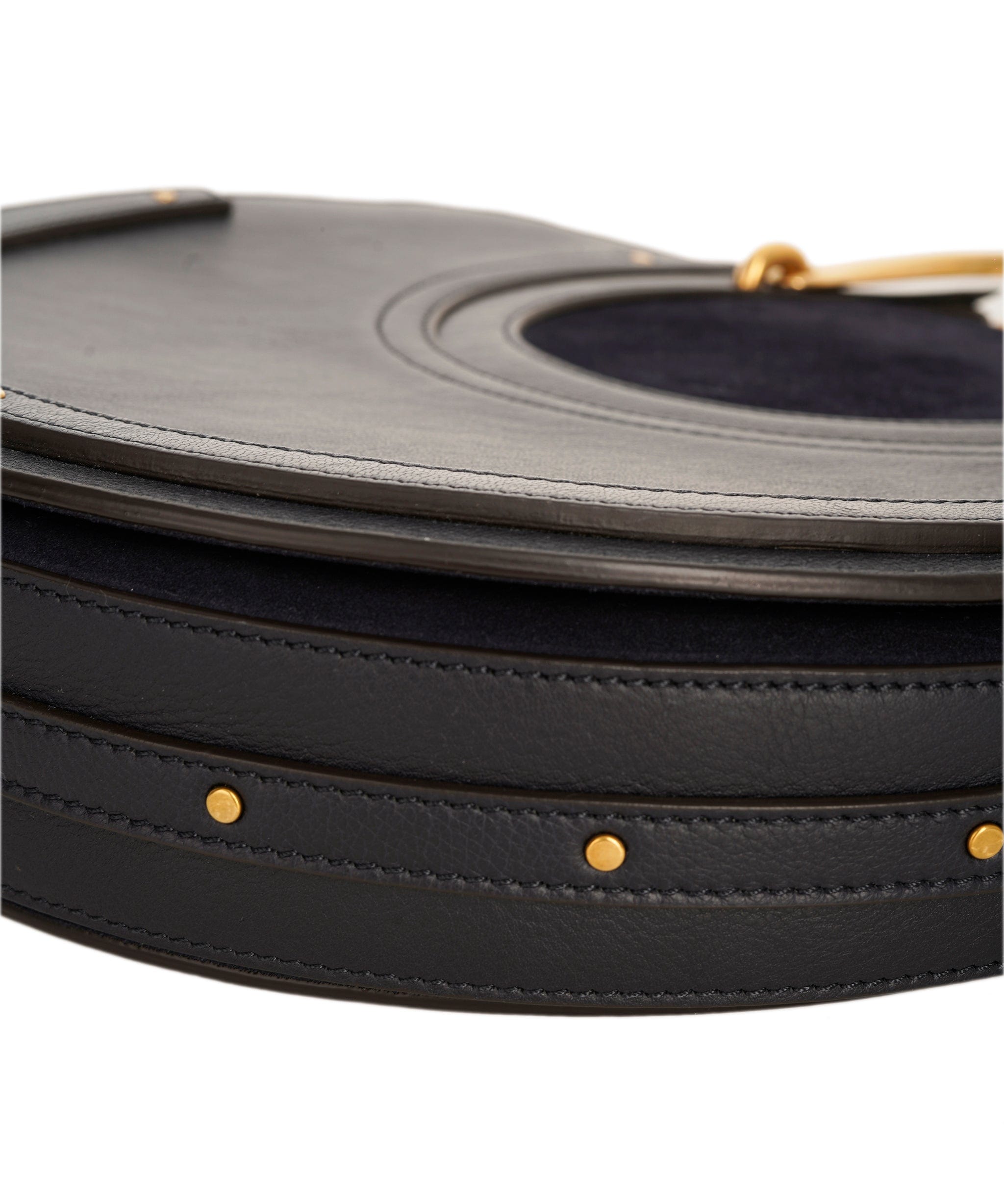 Chloé Chloe Blue Pixie Suede Bag With Gold Hardware ALC2739