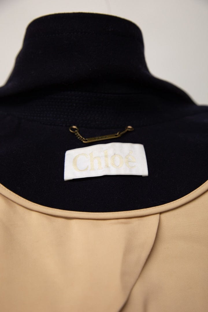 Chloe Chloe military coat Navy S