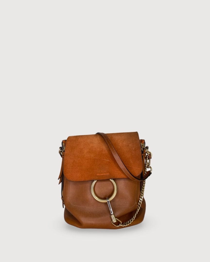 Chloe Chloe Faye Backpack Tan