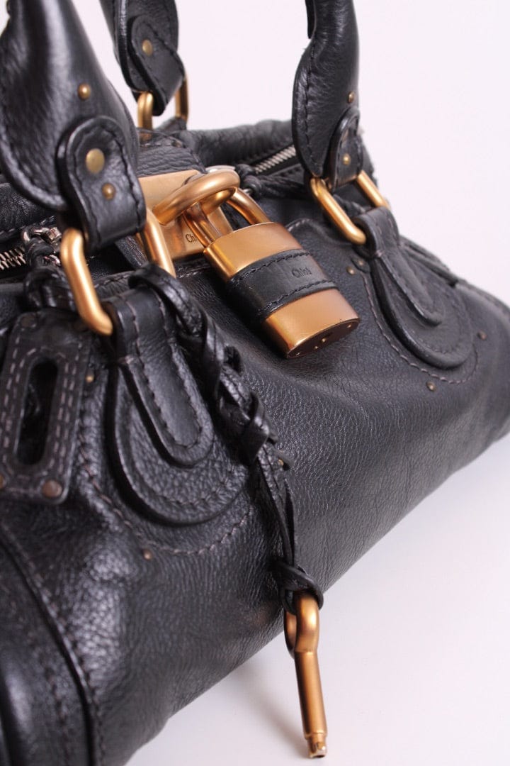Chloe Chloe Paddington Leather Shoulder Bag Black