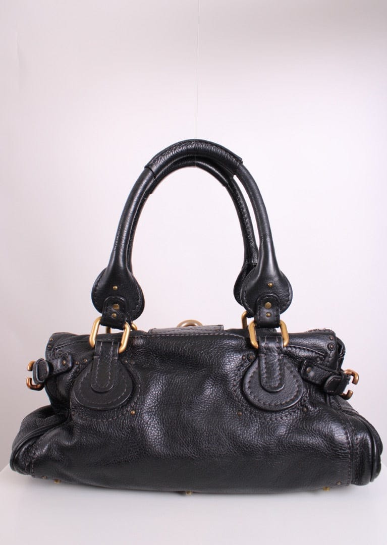 Chloe Chloe Paddington Leather Shoulder Bag Black
