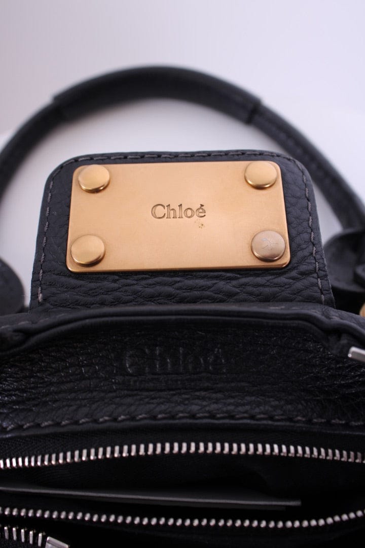 Chloe Chloe Paddington Leather Shoulder Bag Black