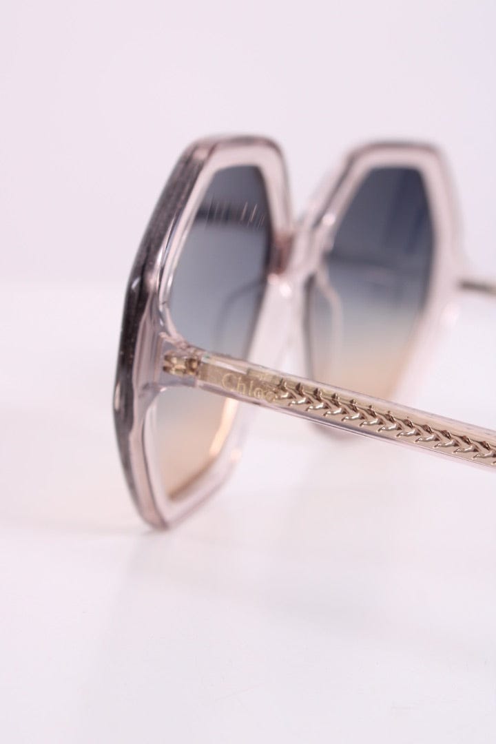 Chloe Chloe Blue Tint Sunglasses Clear
