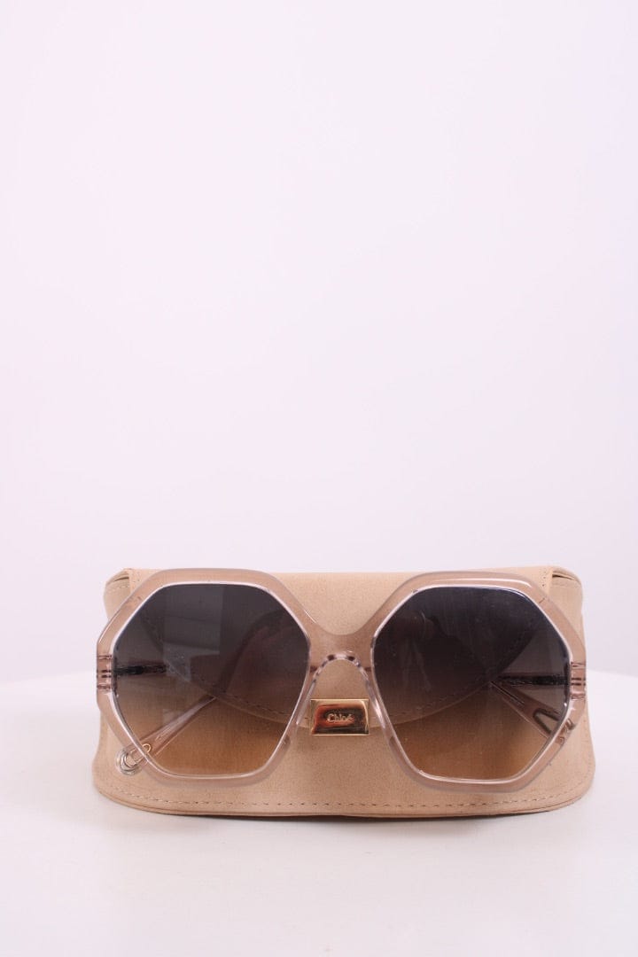 Chloe Chloe Blue Tint Sunglasses Clear