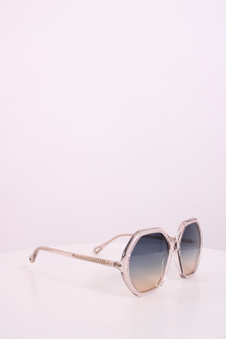Chloe Chloe Blue Tint Sunglasses Clear