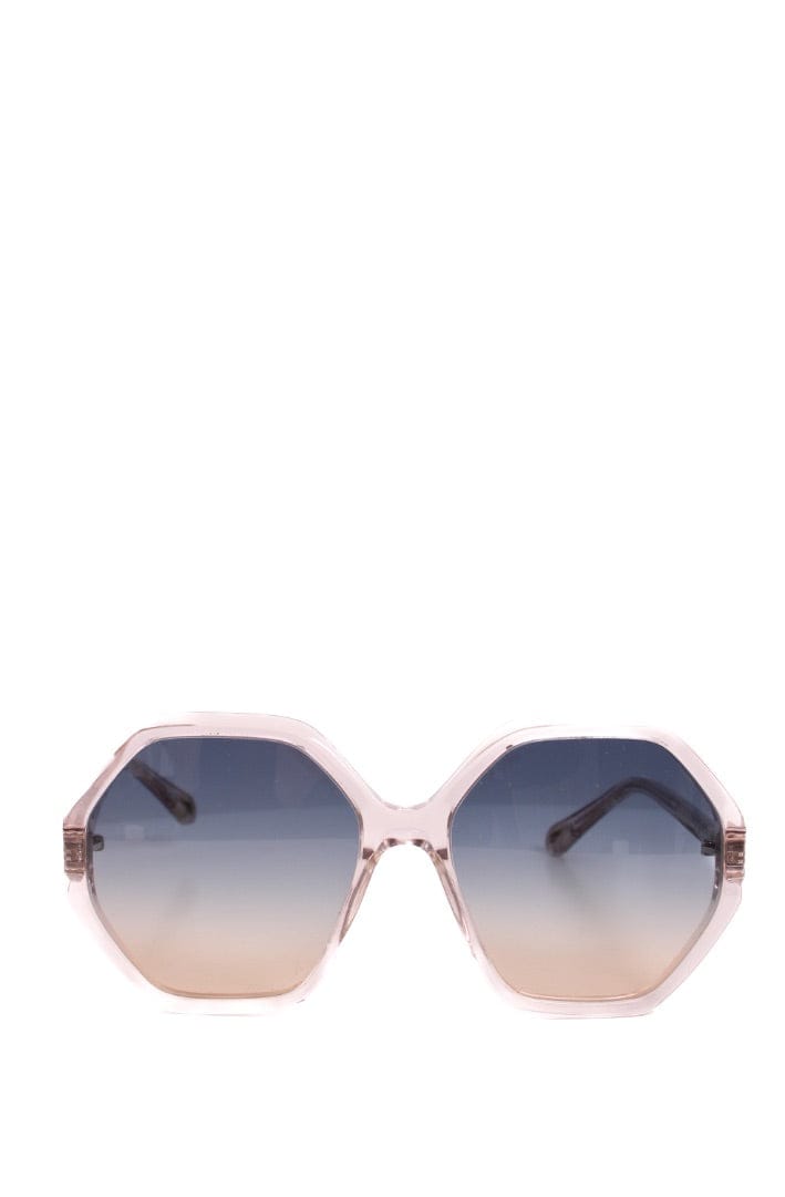 Chloe Chloe Blue Tint Sunglasses Clear