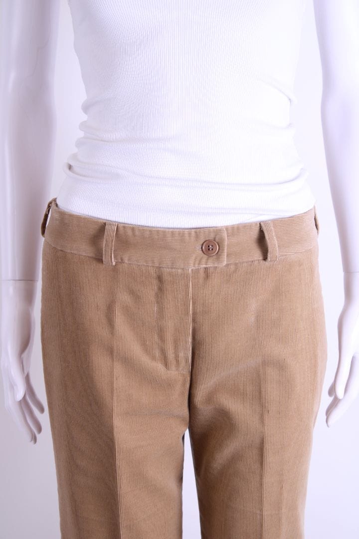 Chloe Chloe Cord Flare Trousers Beige 10