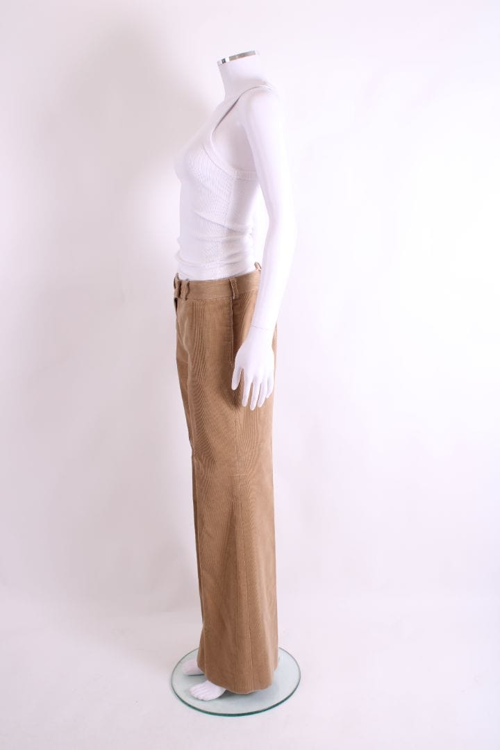 Chloe Chloe Cord Flare Trousers Beige 10