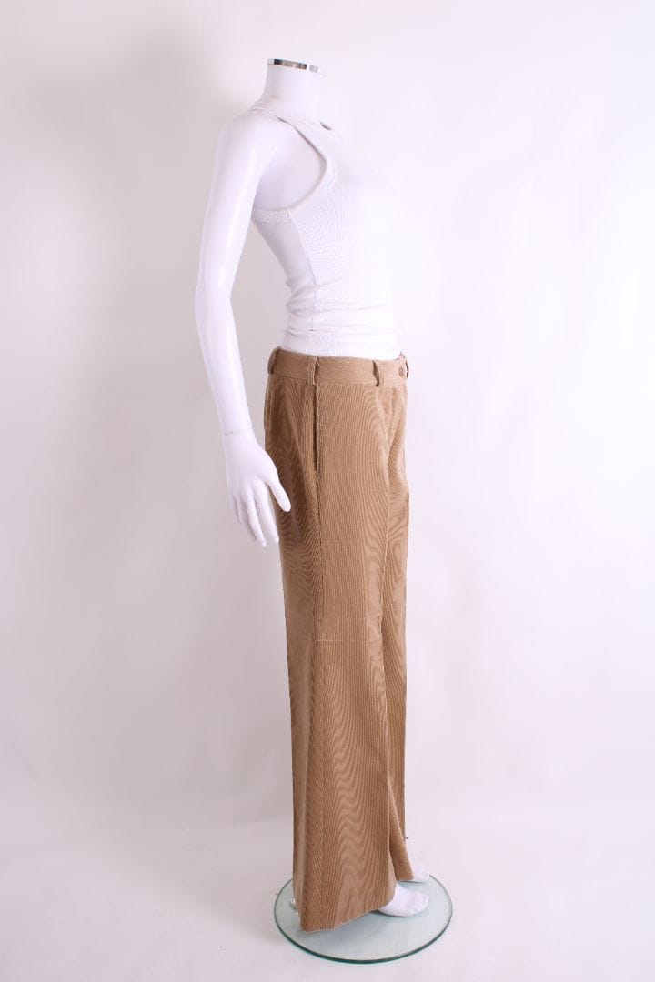 Chloe Chloe Cord Flare Trousers Beige 10