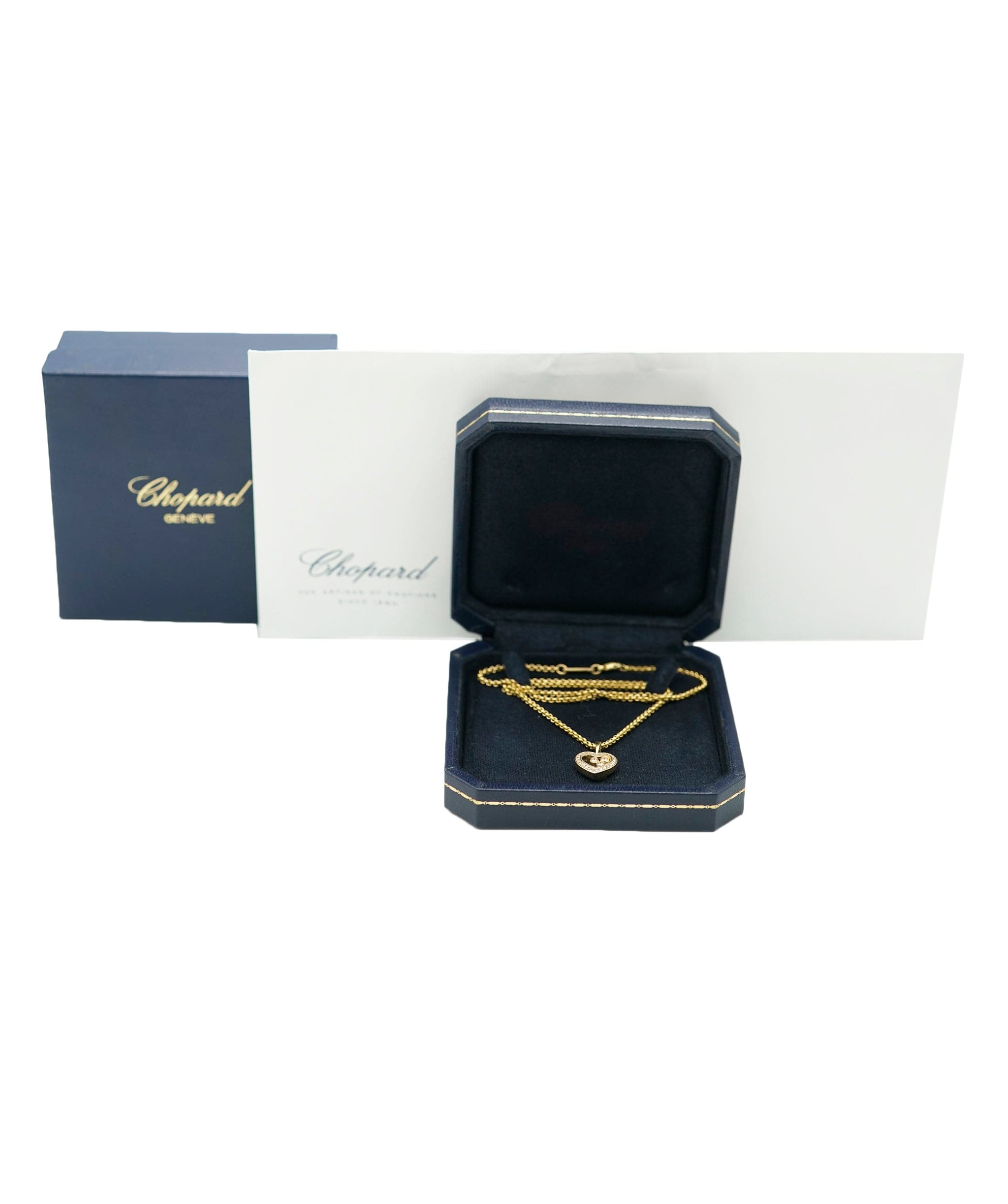 Chopard Chopard Happy Diamonds 18ct yellow-gold and 0.15ct diamond pendant necklace ALC1730