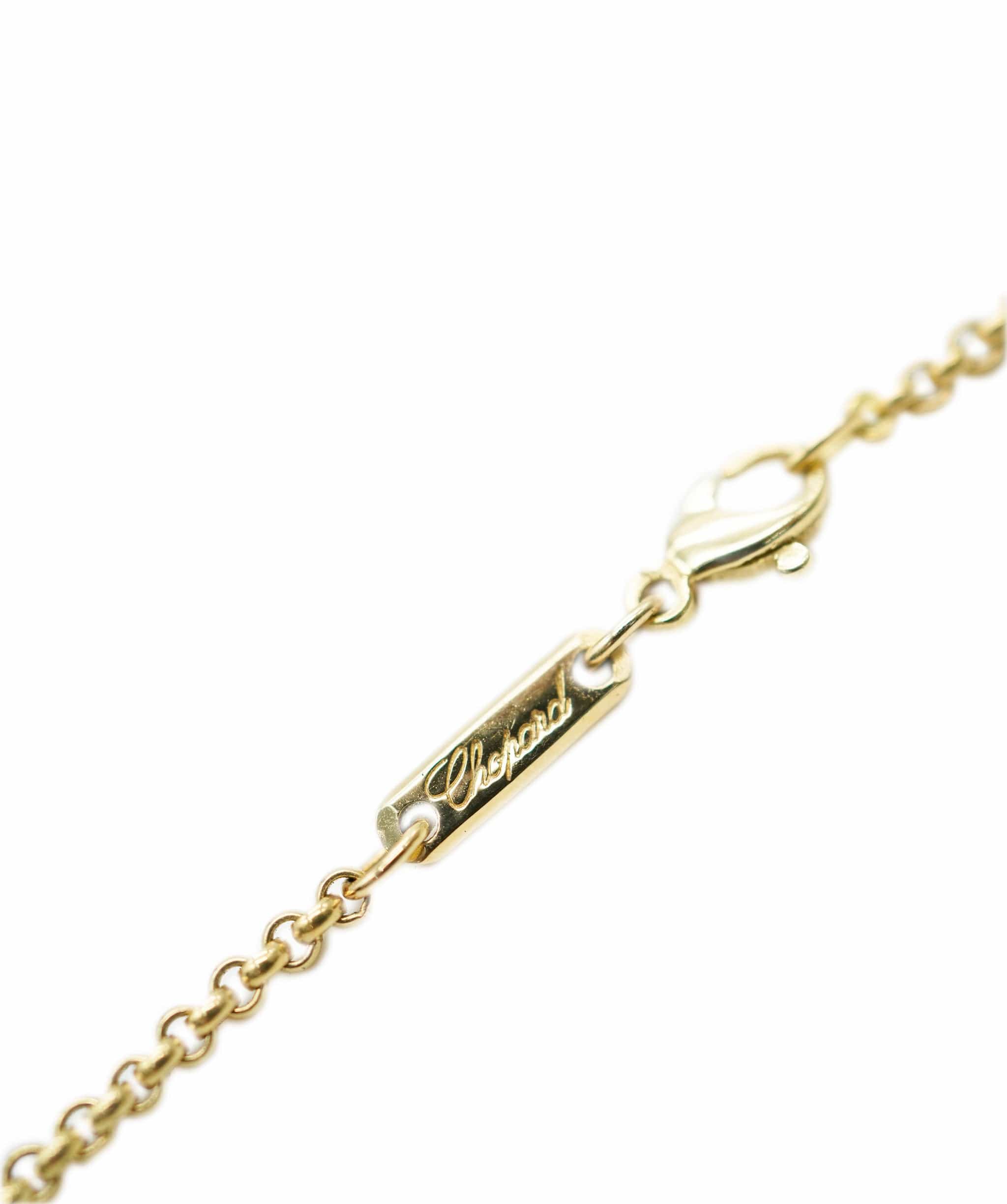 Chopard Chopard Happy Diamonds 18ct yellow-gold and 0.15ct diamond pendant necklace ALC1730