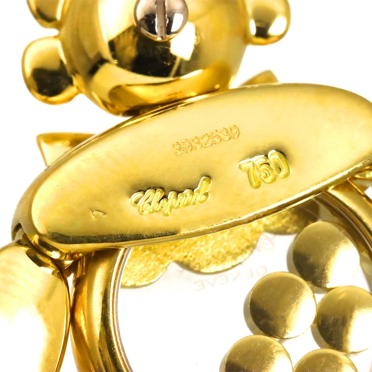 Chopard Chopard Happy Diamond multi stone clown Pendant Top 18K Yellow Gold 750 90320926