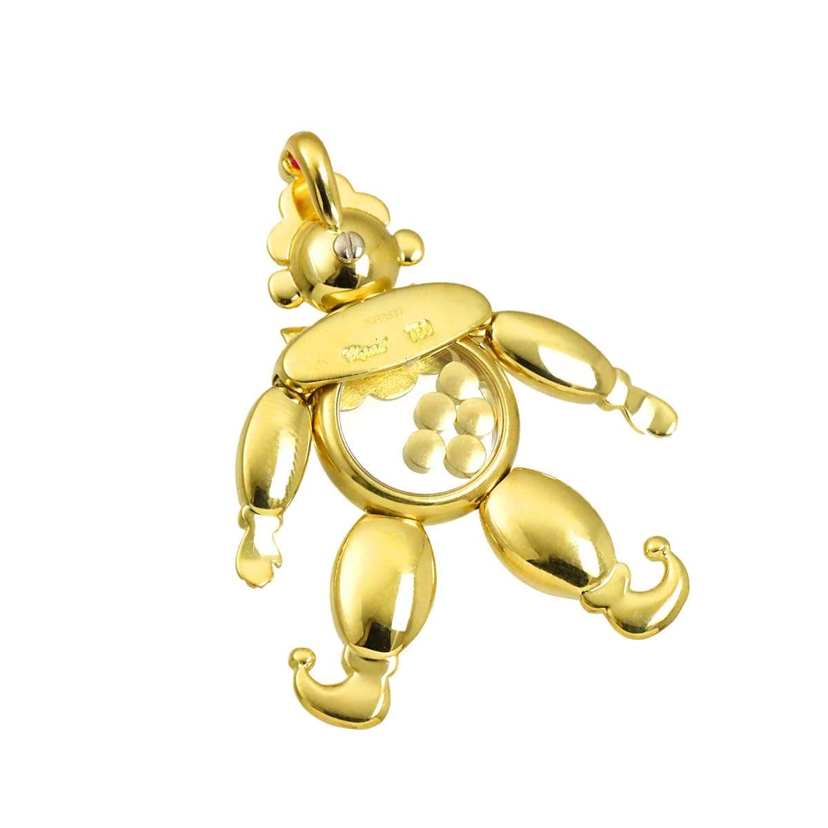 Chopard Chopard Happy Diamond multi stone clown Pendant Top 18K Yellow Gold 750 90320926