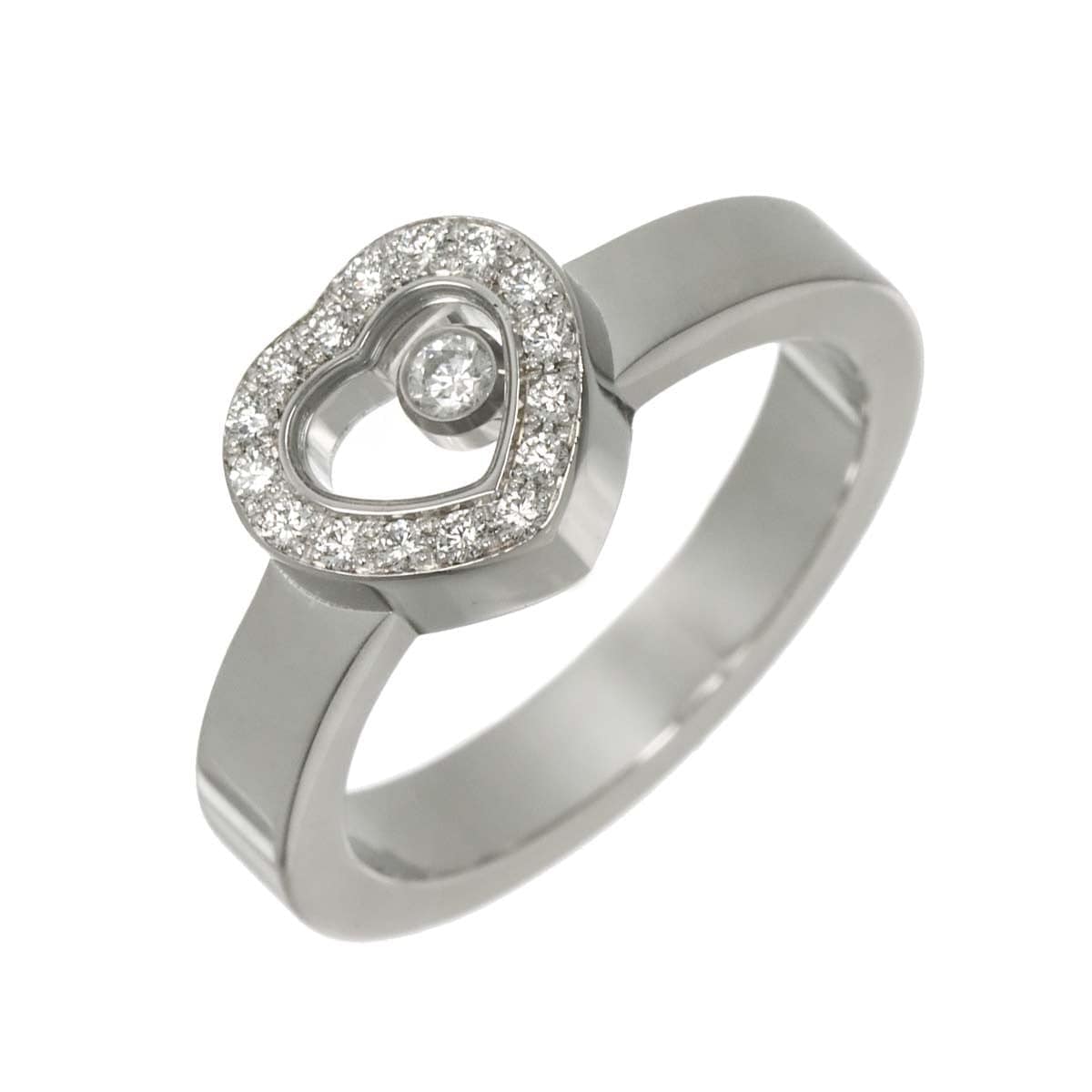 Chopard Chopard Happy Diamond Heart Ring 18K White Gold 750 Size6(US) 90319233