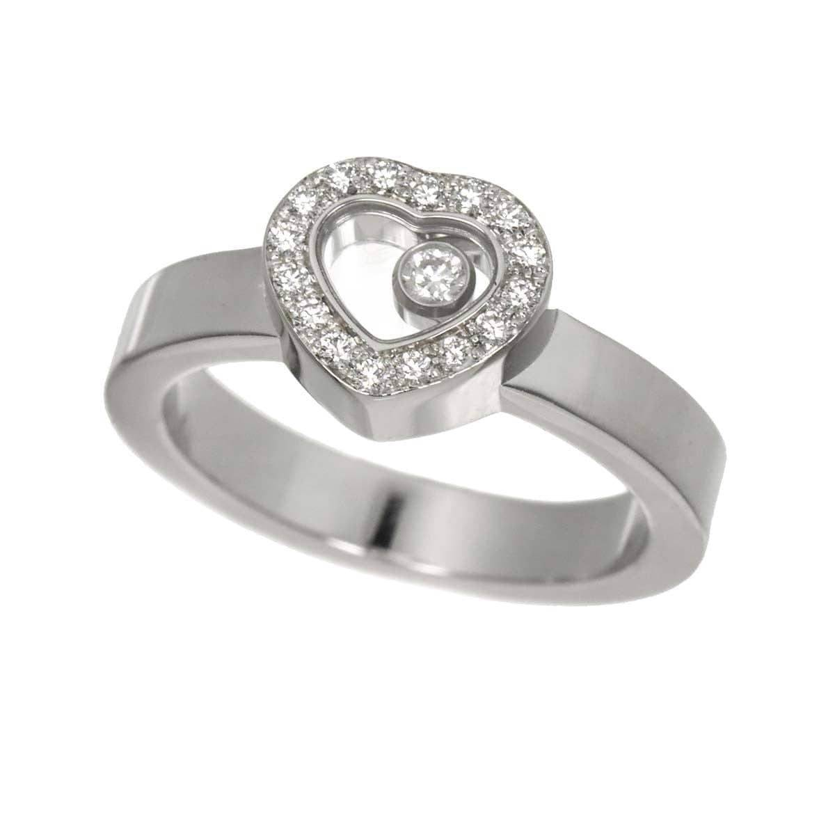 Chopard Chopard Happy Diamond Heart Ring 18K White Gold 750 Size6(US) 90319233