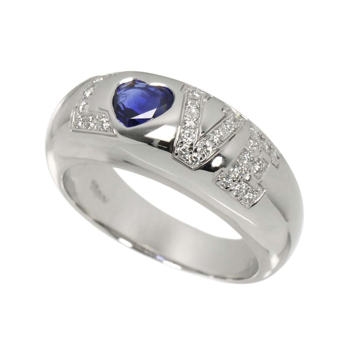 Chopard Chopard Love Sapphire Diamond Ring 18K WG 750 Size8.25(US) 90322523