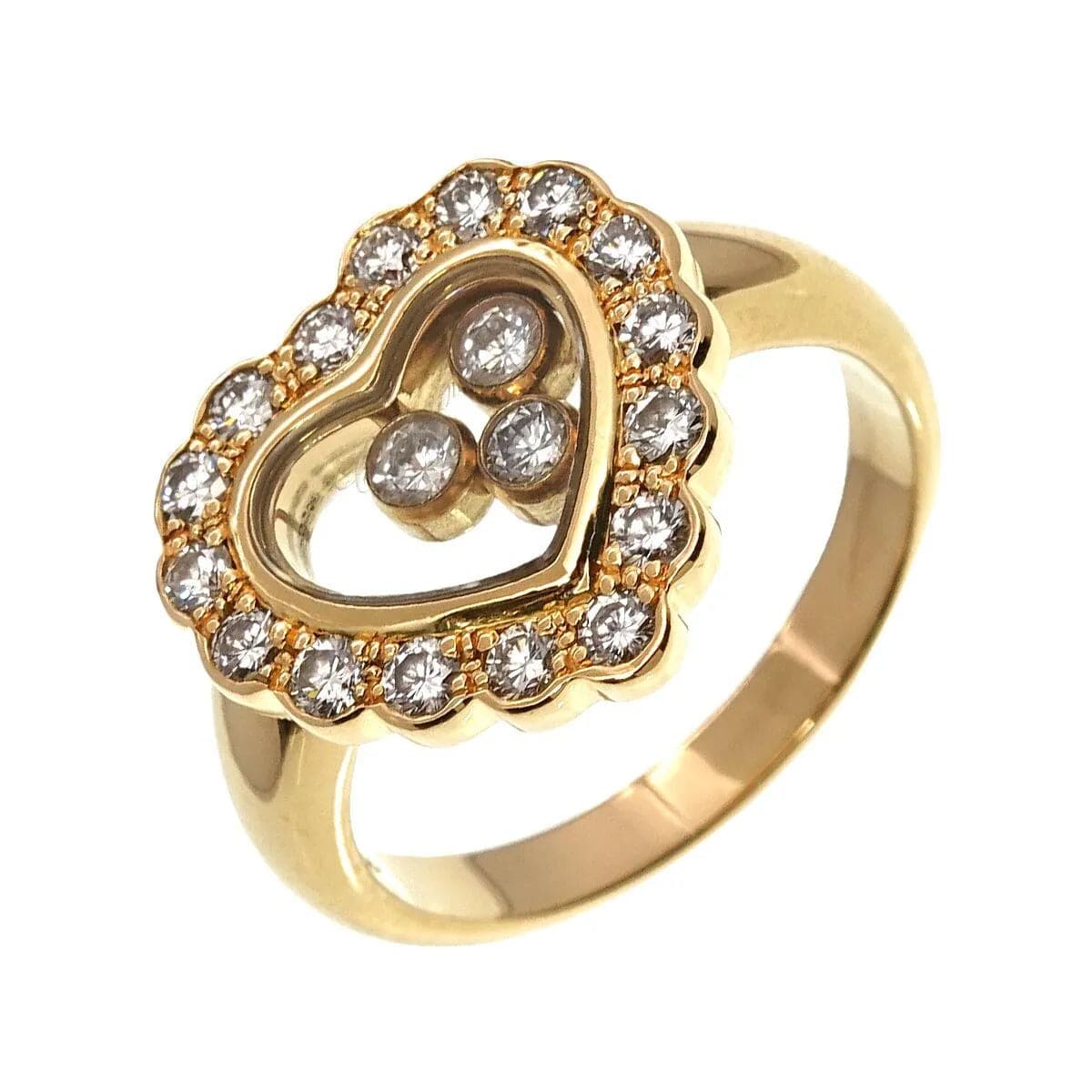 Chopard Ring - Chopard Happy Diamond Heart Ring YG Size4.5(US)