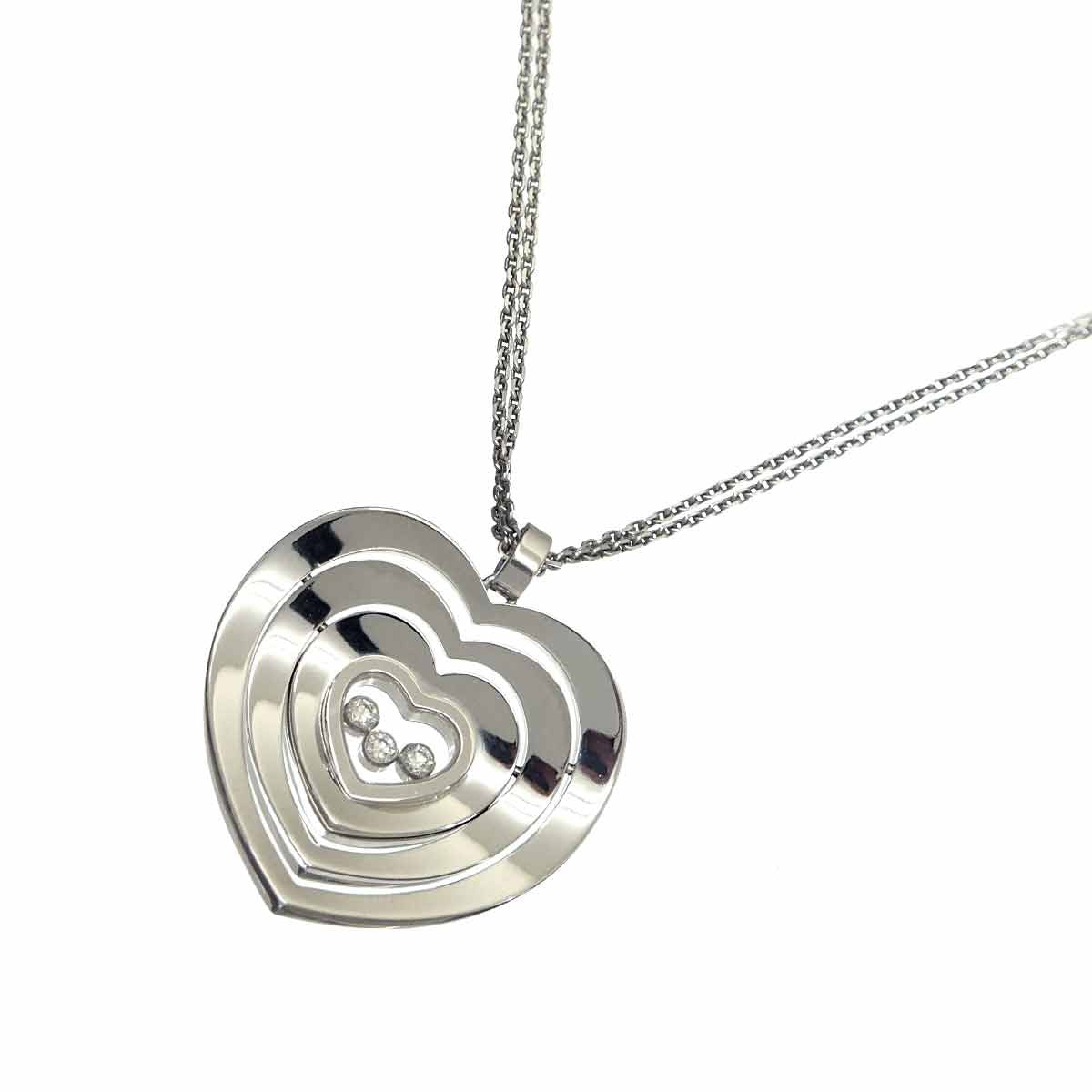 Chopard Chopard Happy Diamond Necklace 18K White Gold 750 90293053