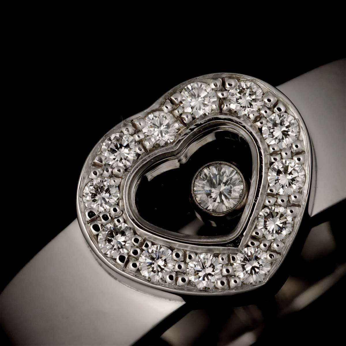 Chopard Chopard Happy Diamond Heart Ring 18K White Gold 750 Size5.5-5.75(US) 90310909