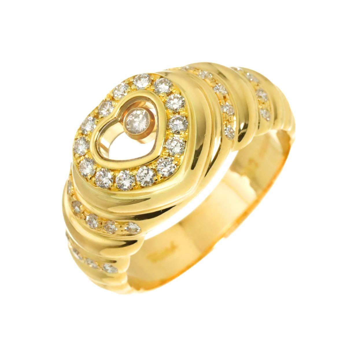 Chopard Chopard Happy Heart Diamond Ring 18K YG 750 Size6.5-6.75(US) 90306918