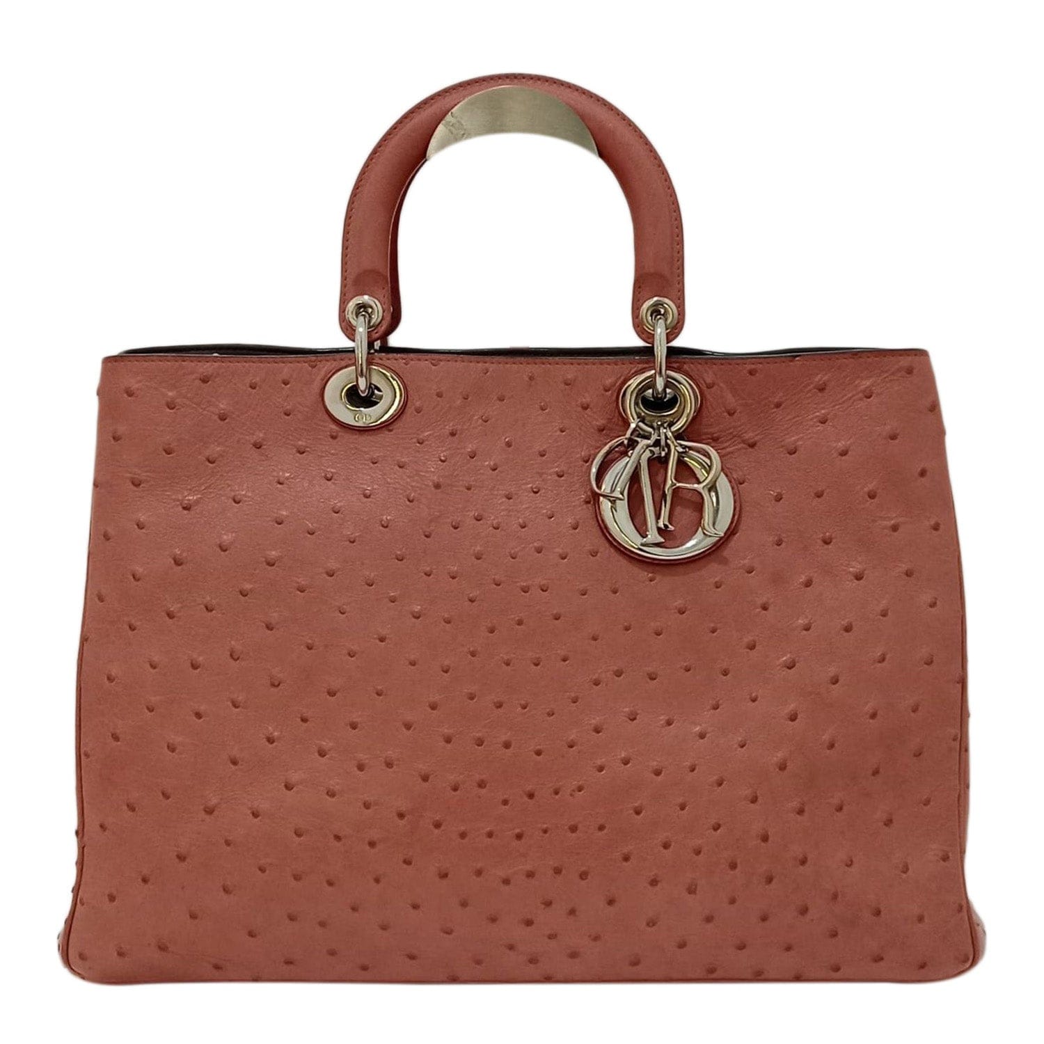 Christian Dior Christian Dior Diorissimo In Nude Ostrich Leather